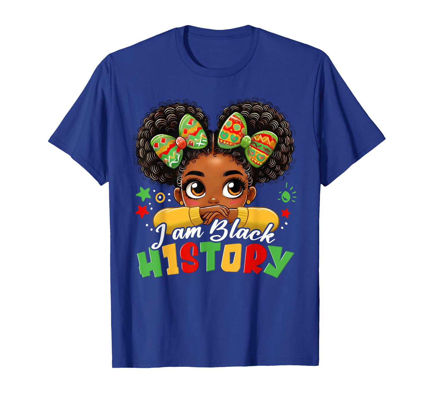 I Am Black History Kids Girls Womens Black History Month T-Shirt