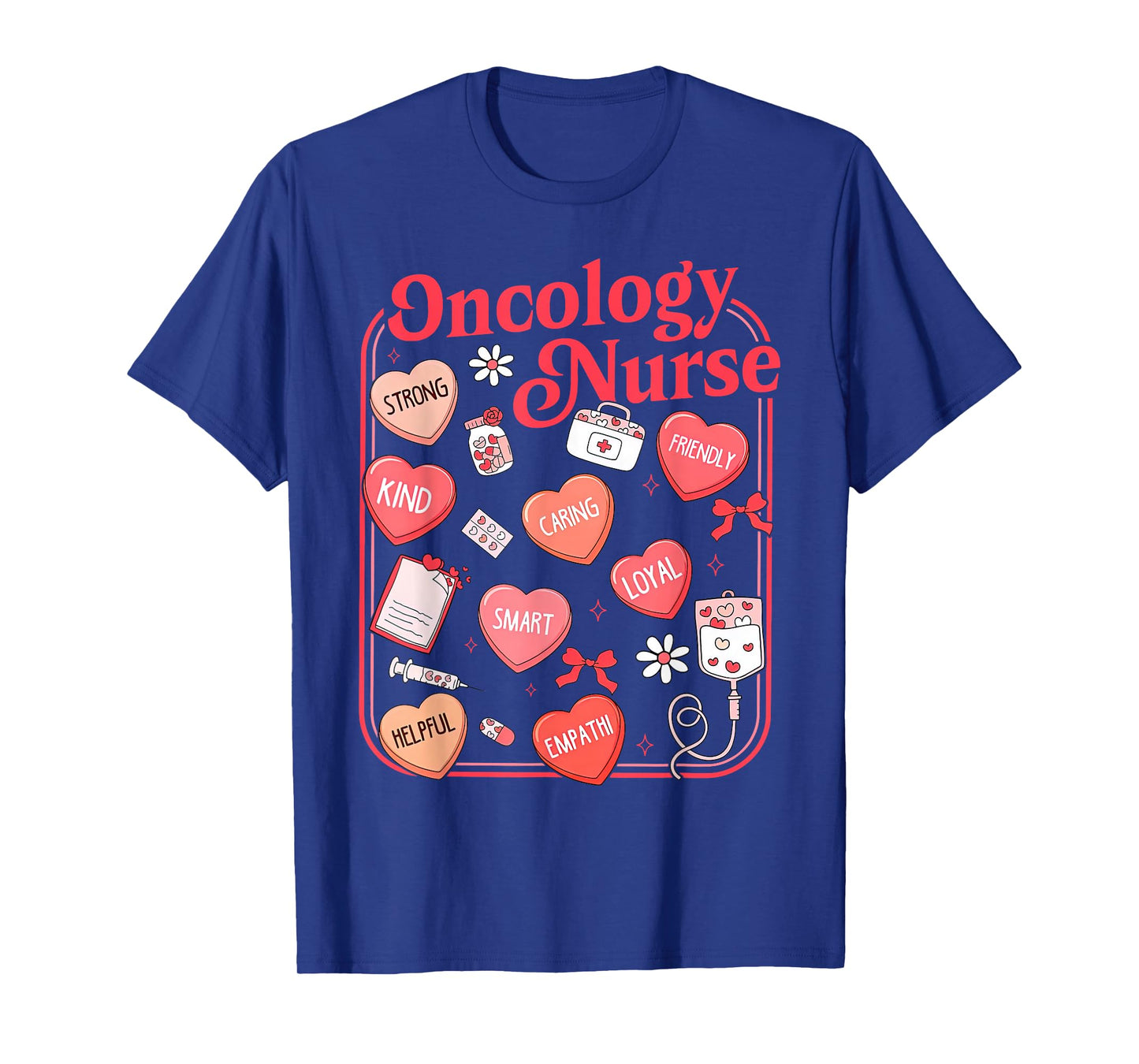 Valentine Day Oncology Nurse Hematology Hem Onc Cancer Chemo T-Shirt