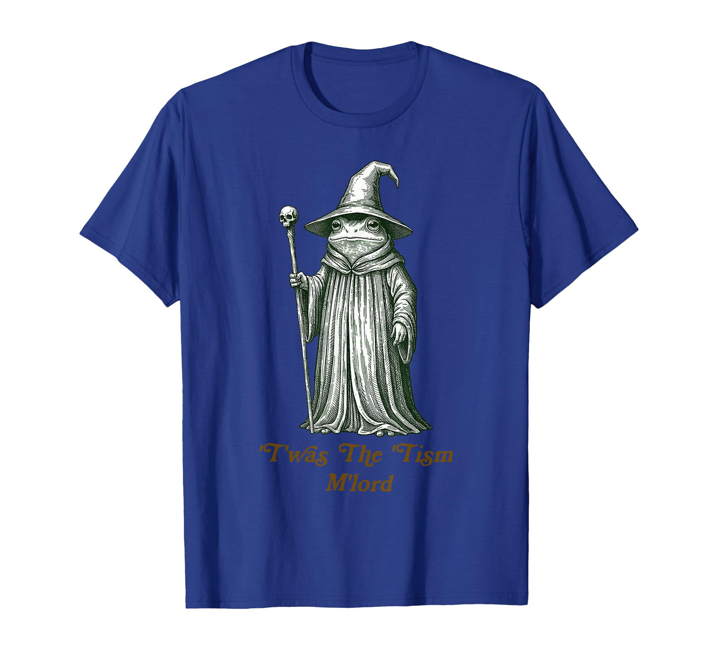 Funny Meme TWAS The Tism M Lord Frog Wizard Autism Warrior T-Shirt