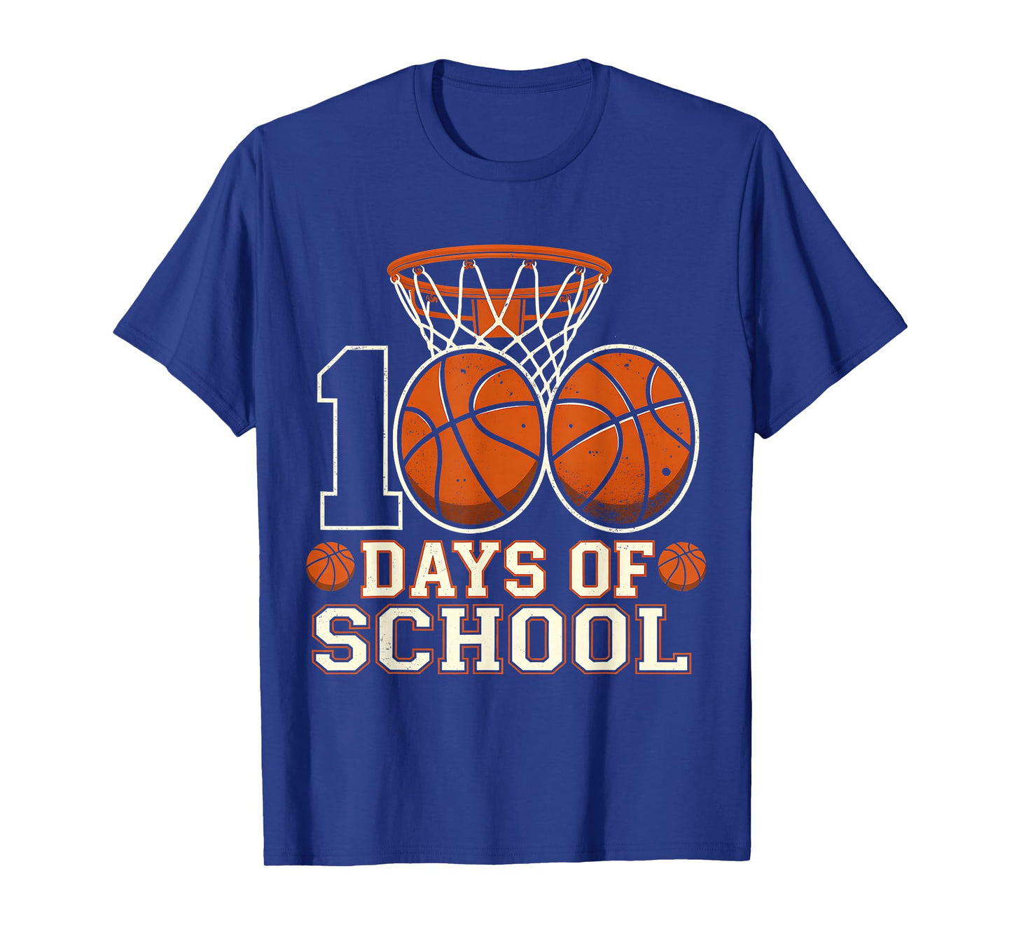 100 Days of School Boys Basketball Teacher T-Shirt