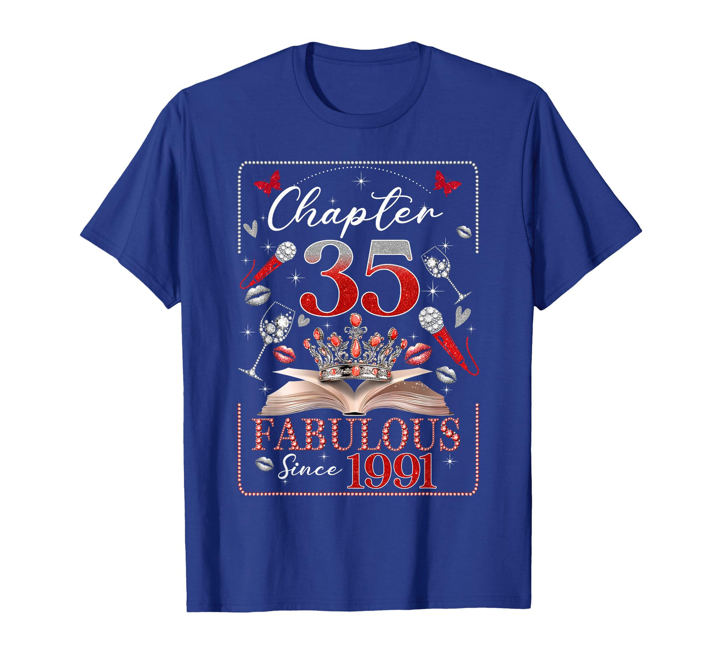35th Birthday Queen Chapter 35 Fabulous Since 1991 Women T-Shirt