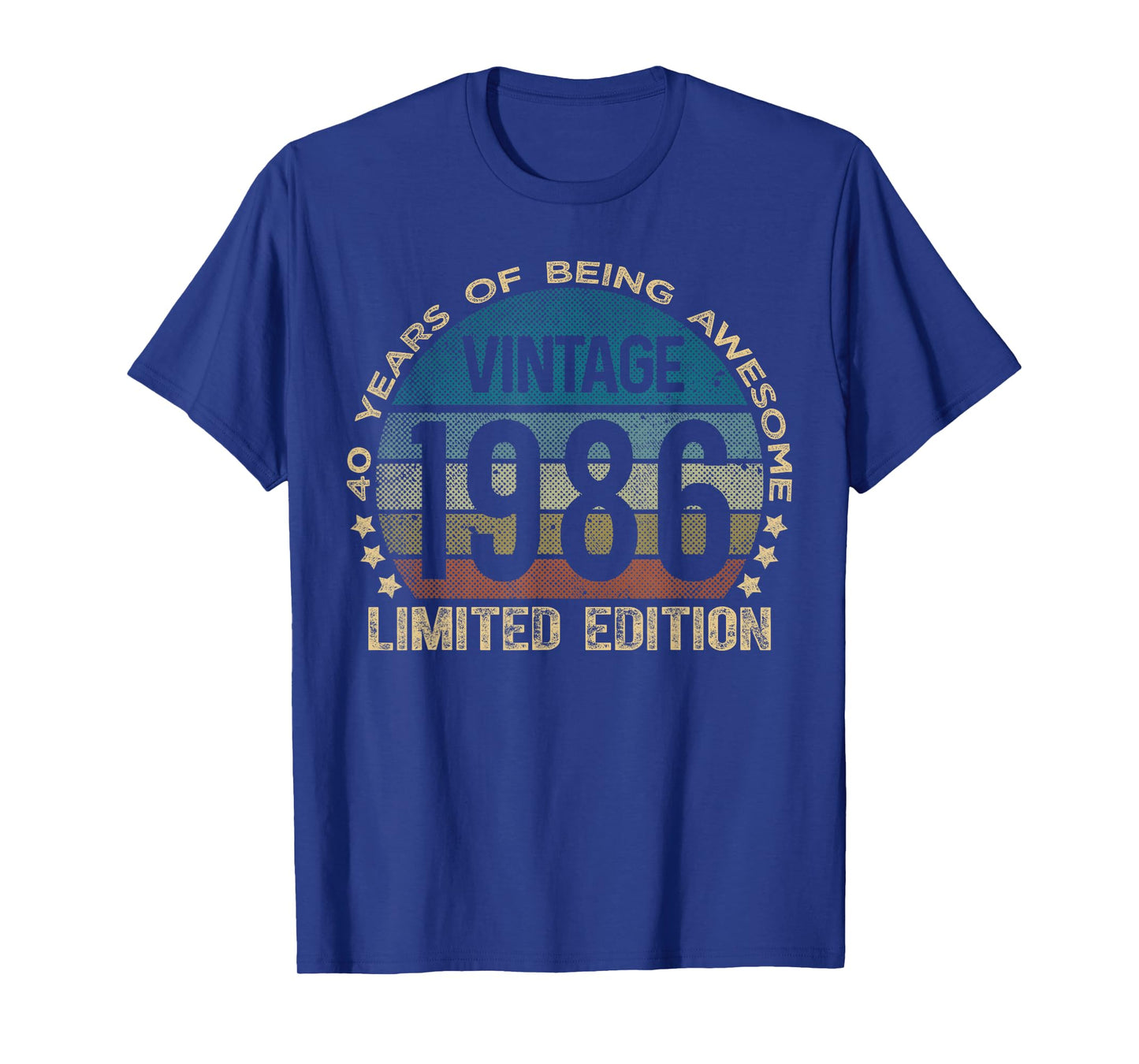 40 Year Old Gifts Vintage 1986 Limited Edition 40th Birthday T-Shirt