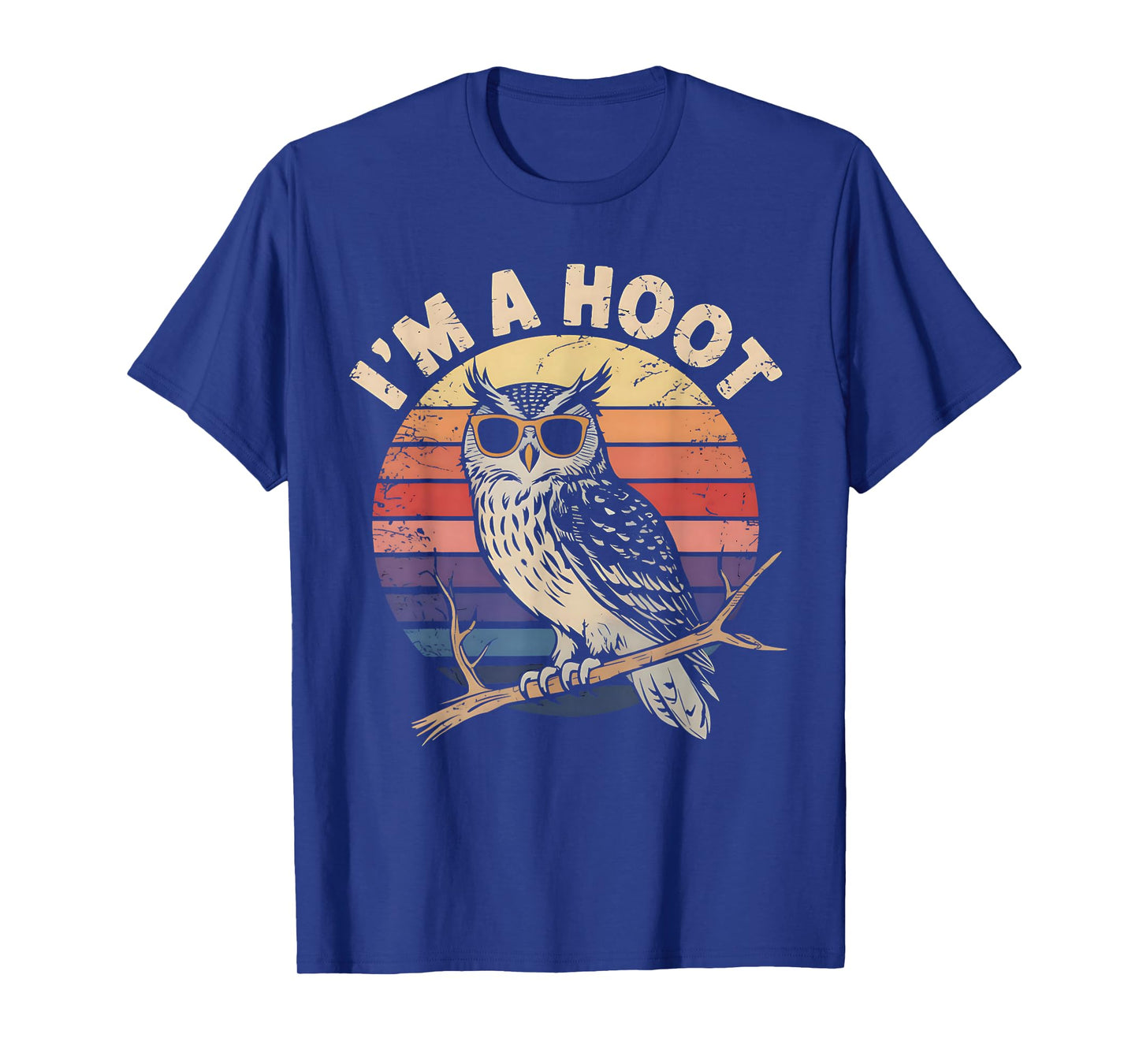 Retro I'M A Hoot Owl Bird Lover Funny Sarcastic Vintage Joke T-Shirt