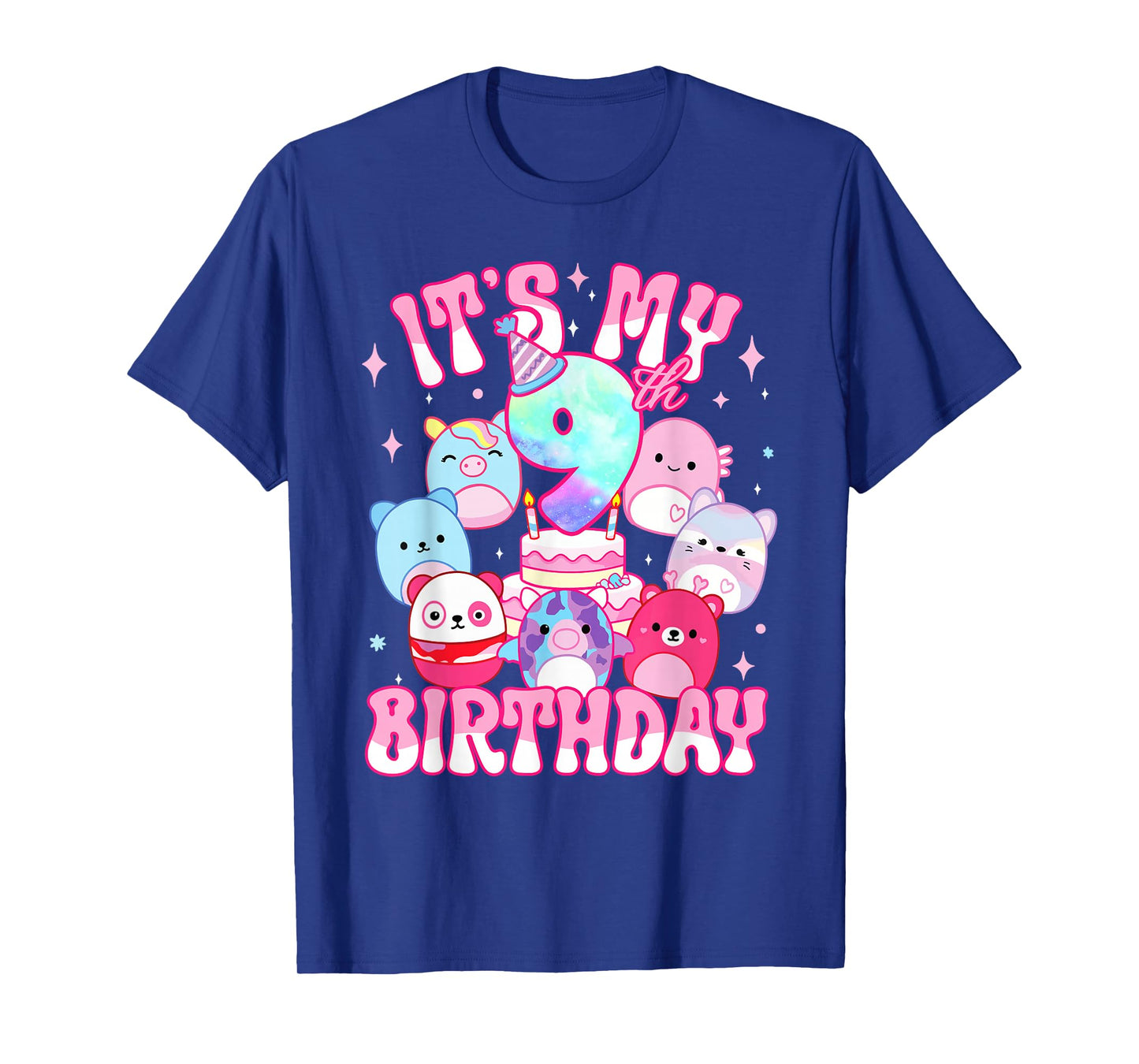 It's My 9th Birthday Squish Squad Girls Kids T-Shirt