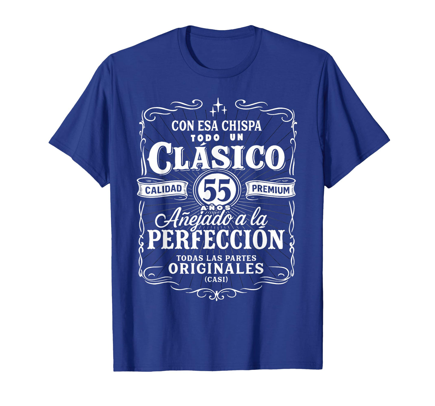 Vintage 55th Birthday Men Funny Cumpleaños 55 Spanish Gag T-Shirt