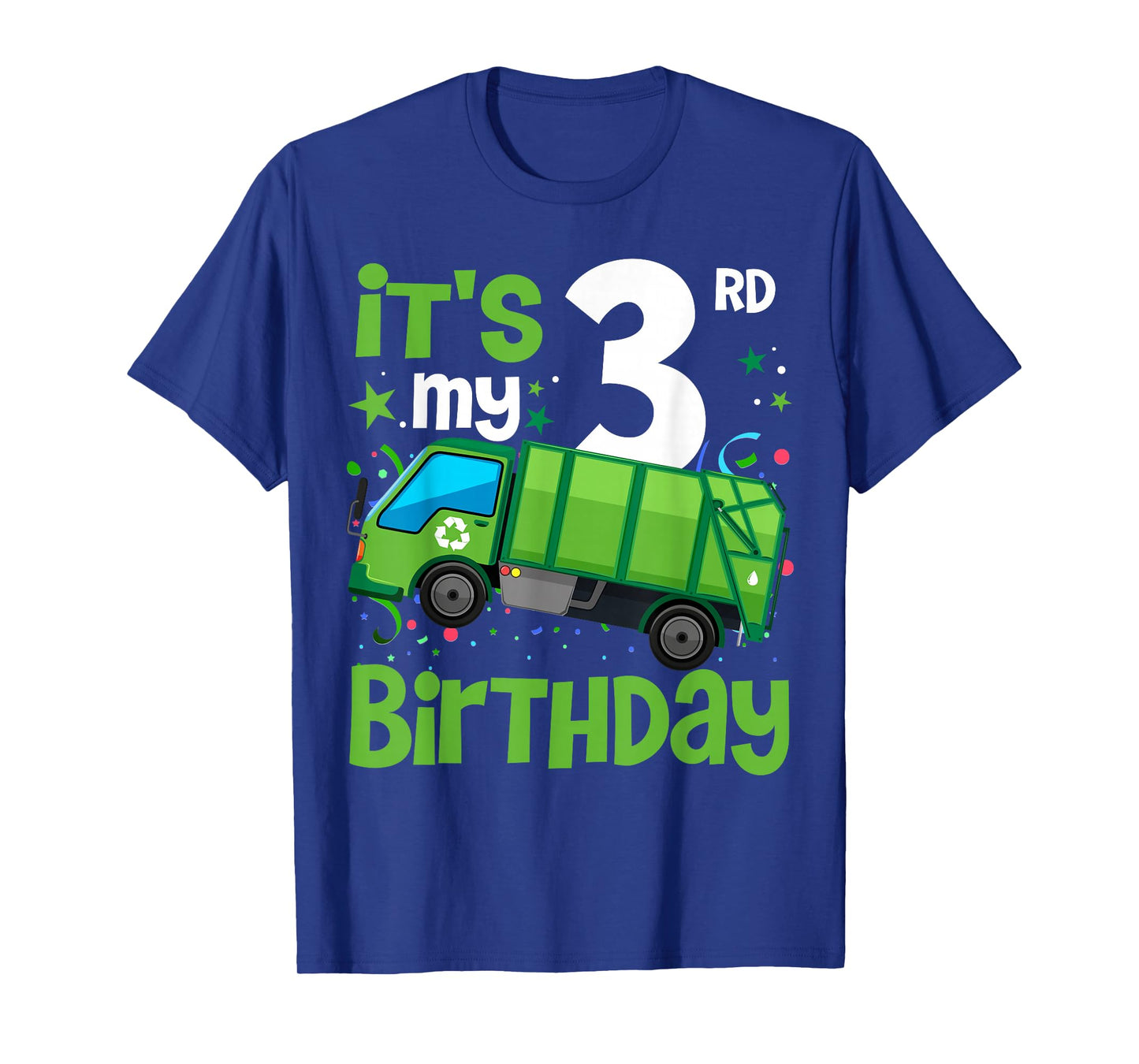 It's My 3rd Birthday Garbage Truck 3 Year Old Birthday Boy T-Shirt