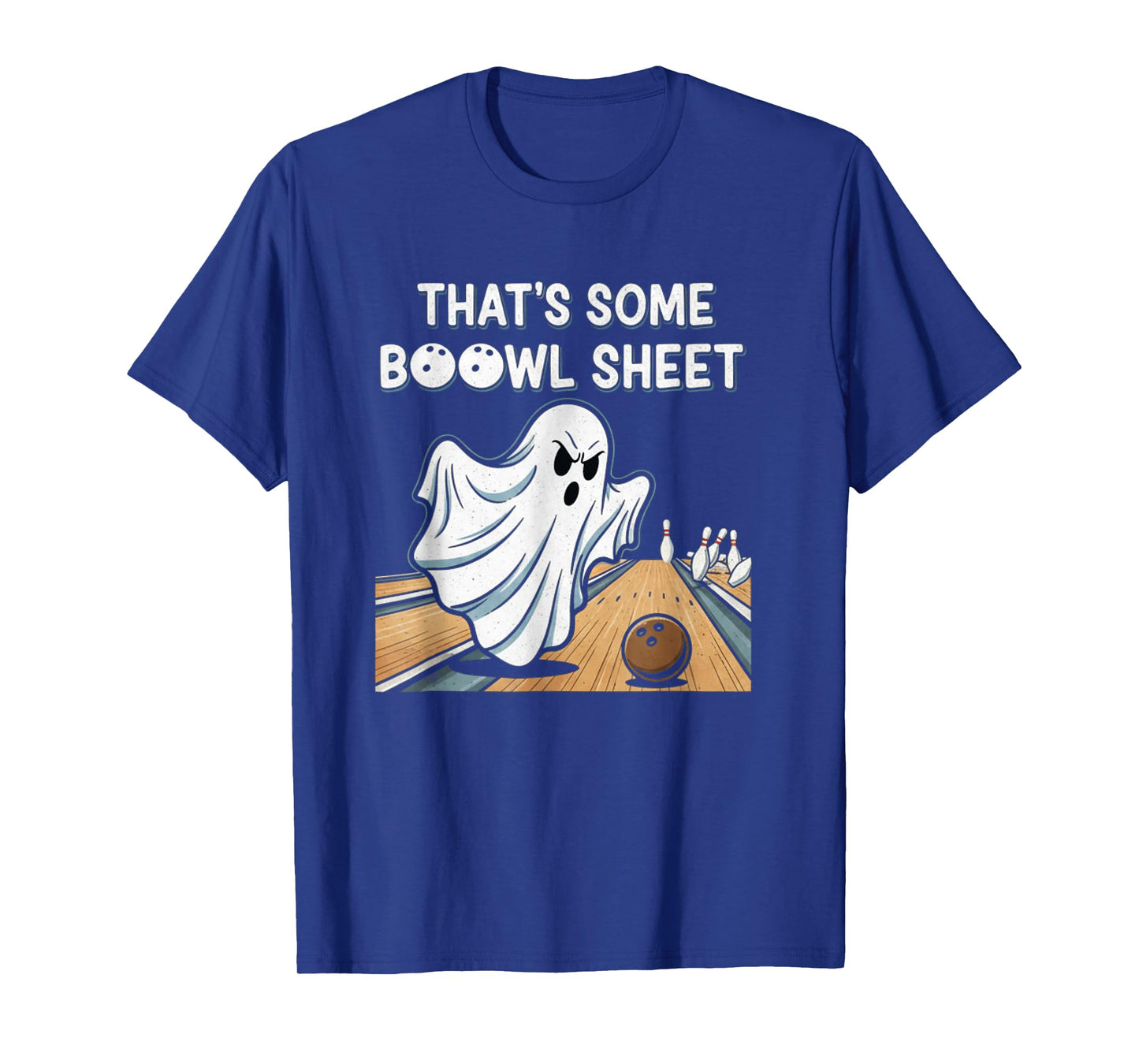 Funny Ghost Bowling Halloween Pun Boowl Sheet Spooky T-Shirt