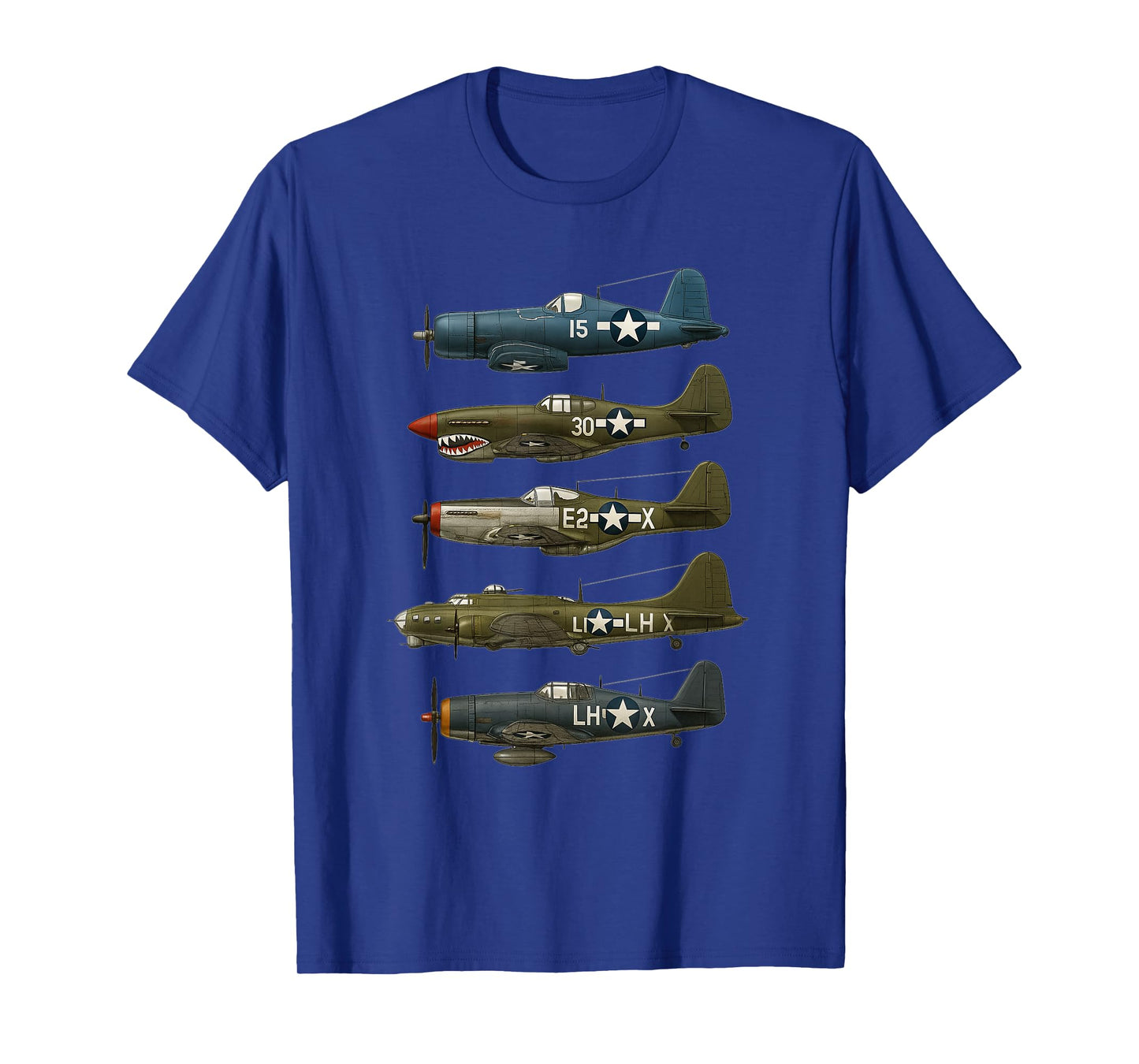 WW2 Warplanes F4U, P-51 Mustang, P-40 B17 Gift T-Shirt