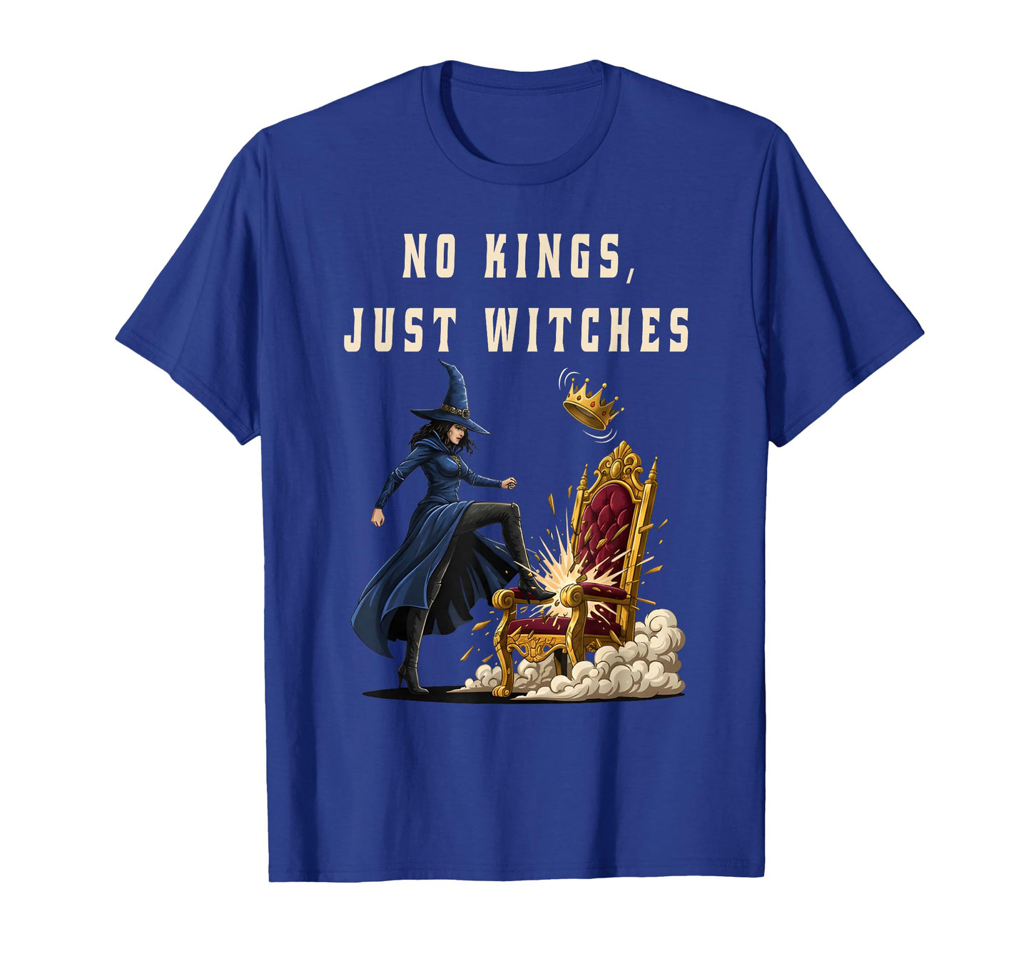 No Kings Just Witches Funny Witchcore Halloween Art T-Shirt