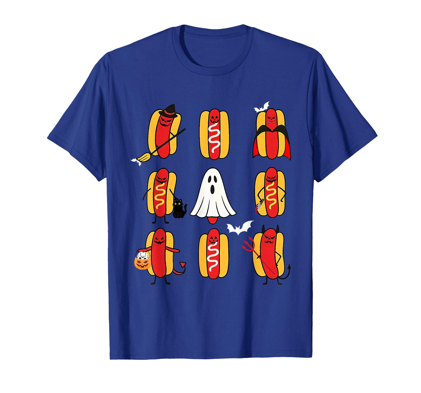 Cute Funny Halloweiners Hot Dog Ghosts Halloween Costume T-Shirt