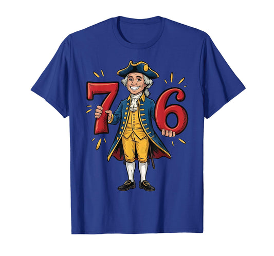 George Washington 6-7 7-6 Seven Six 6 7 Teacher American 6 7 T-Shirt