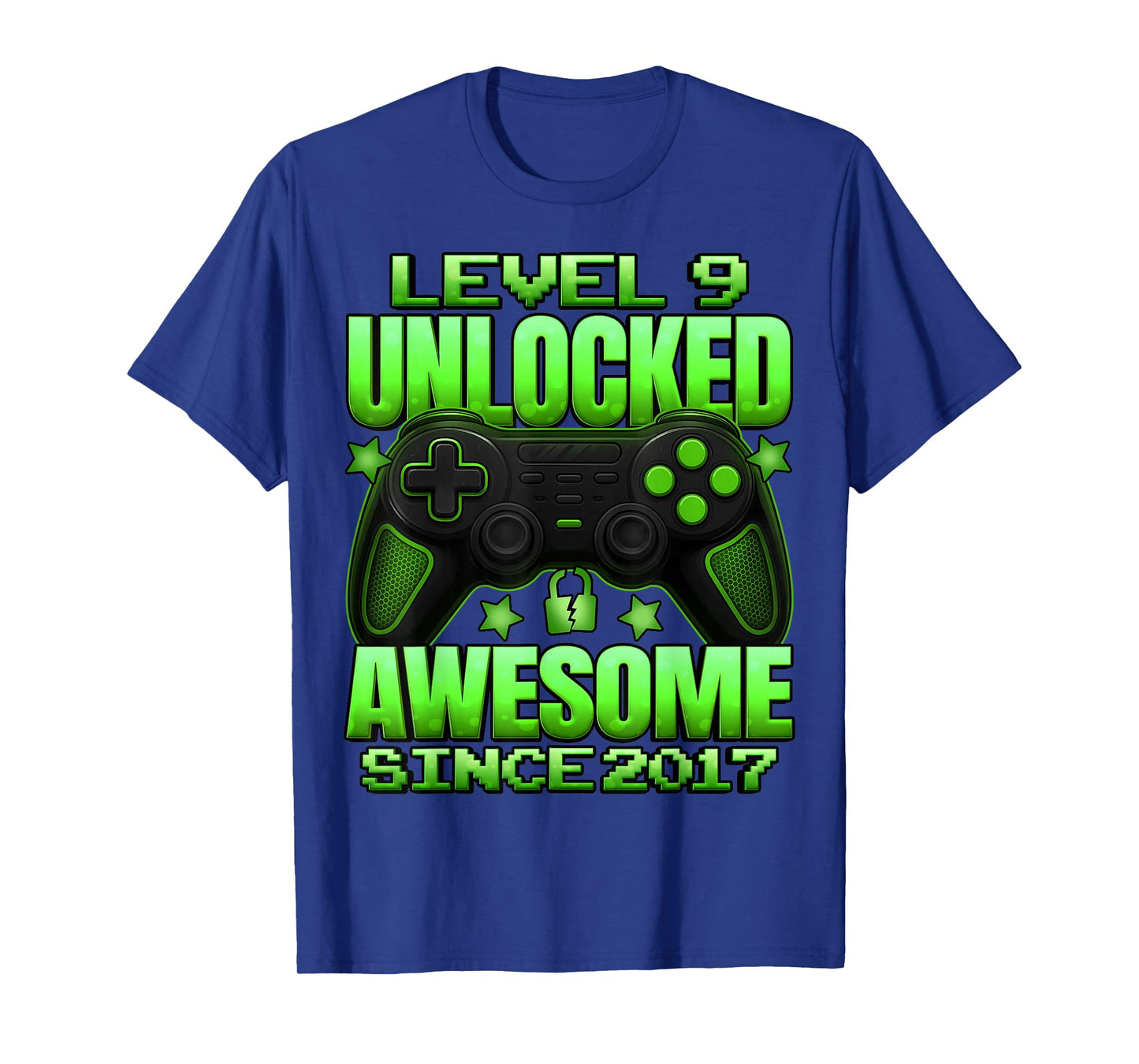 Level 9 Unlocked 9 Year Old Gifts for Boys 9th Birthday Boy T-Shirt