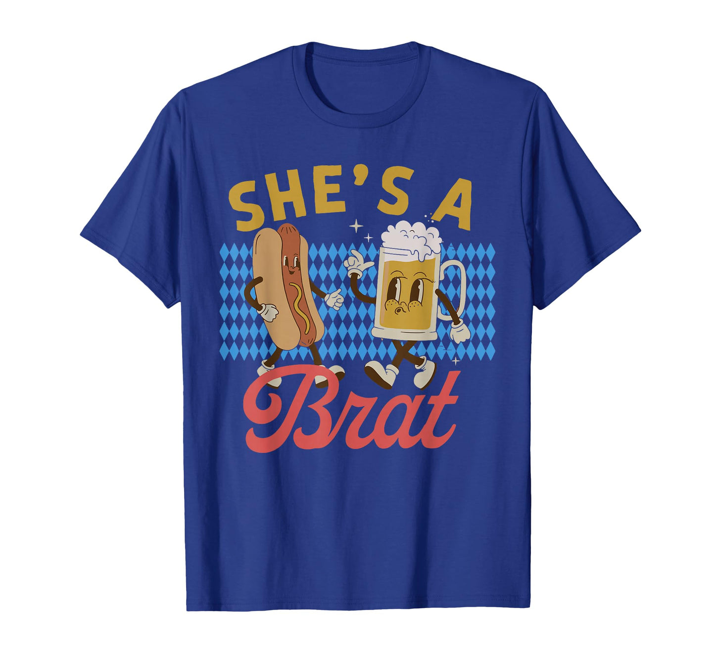 Funny Oktoberfes Hes the Wurst Shes a Brat Couples Matching T-Shirt