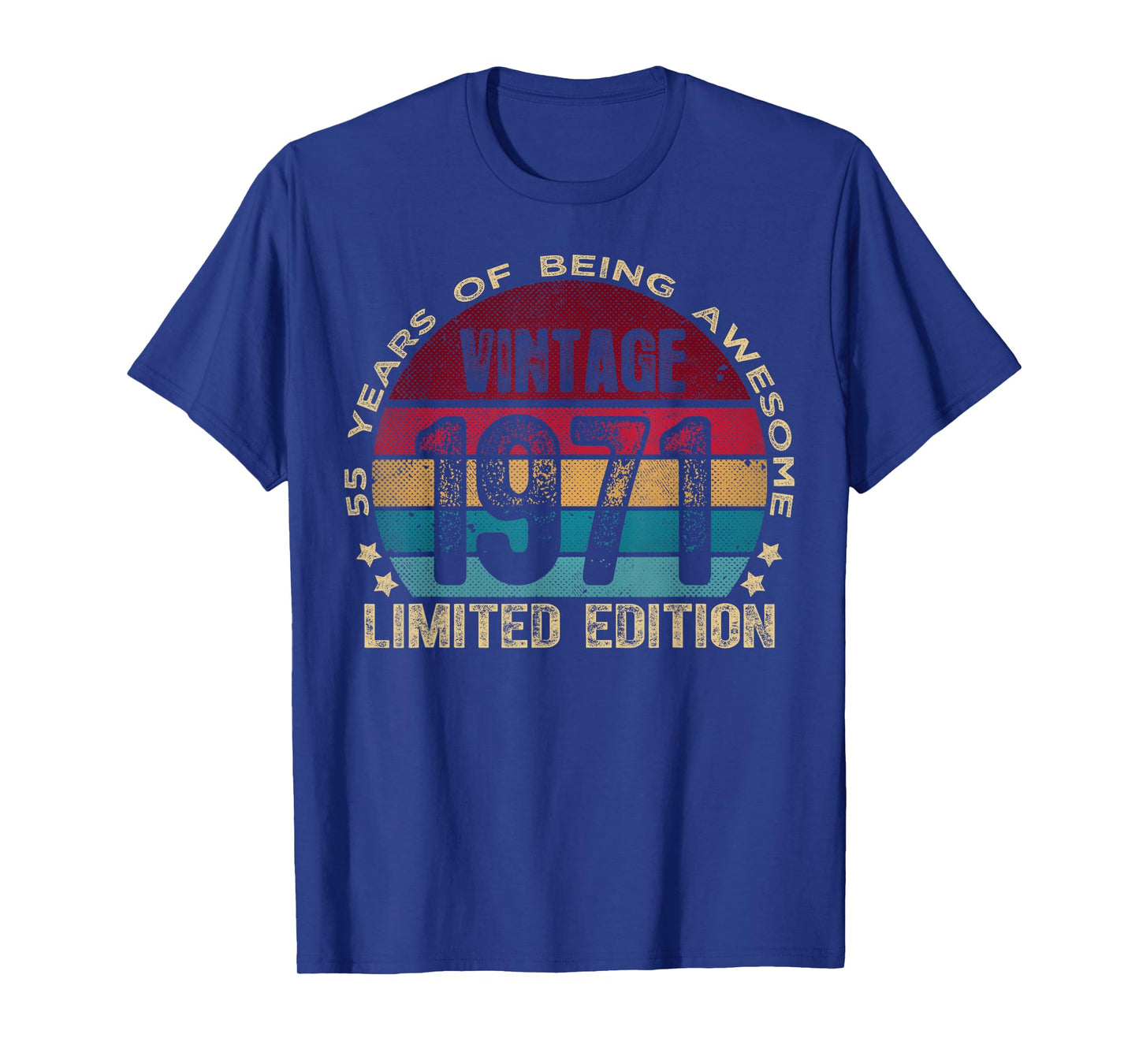 55 Year Old Gifts Vintage 1971 Limited Edition 55th Birthday T-Shirt