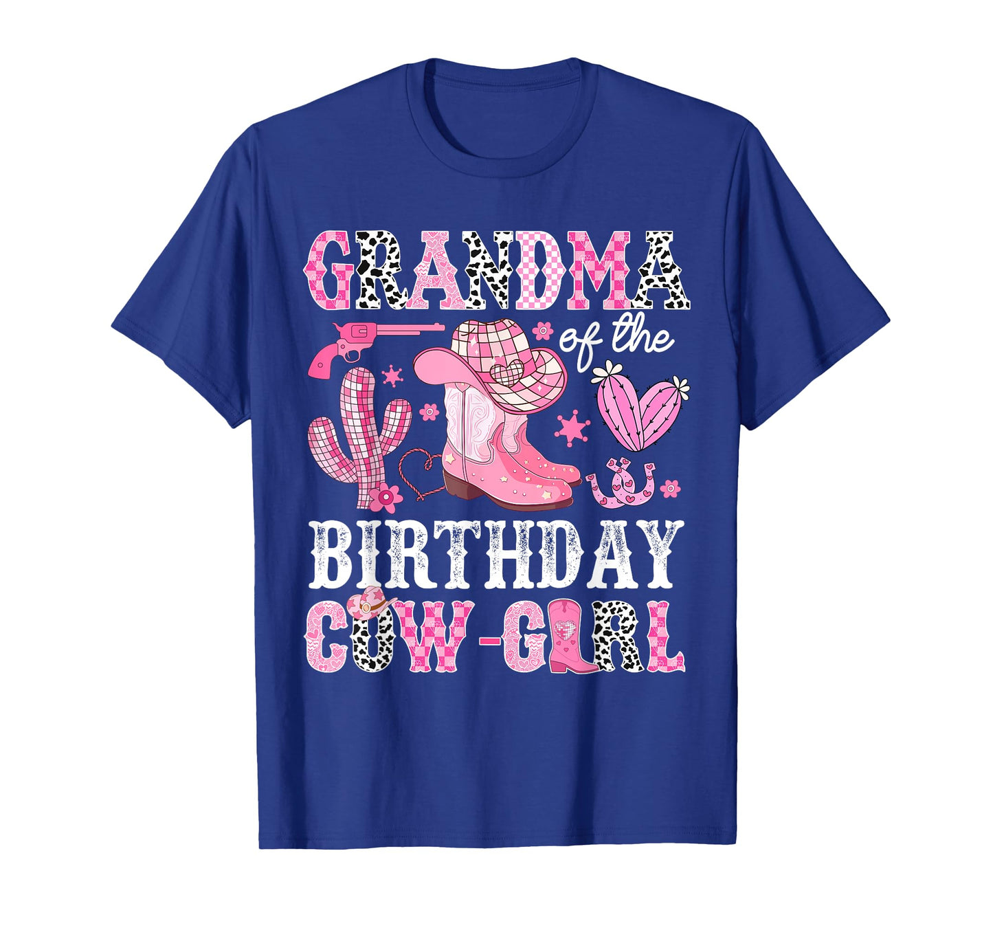 Grandma Of The Birthday Cow-Girl Rodeo Cowgirl Bday T-Shirt