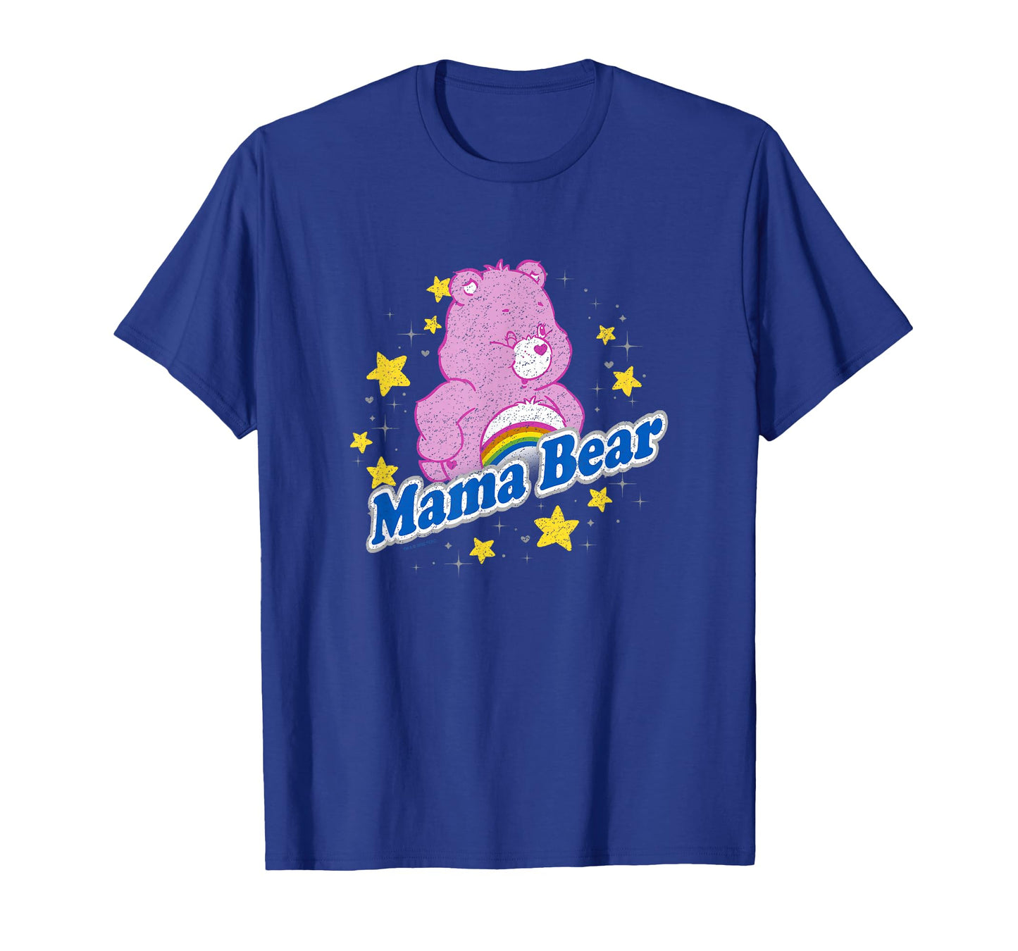 Care Bears Mama Bear Cheer Bear Rainbow Stars Vintage Logo T-Shirt