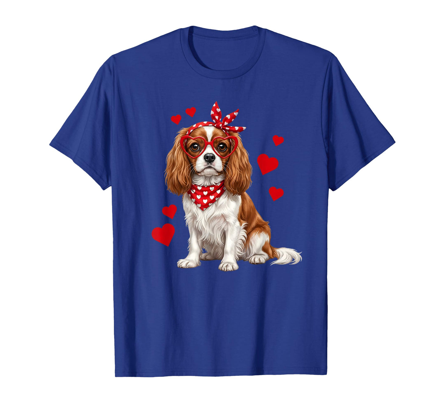 Cavalier King Charles Spaniel Valentines Day Dog Lover Heart T-Shirt