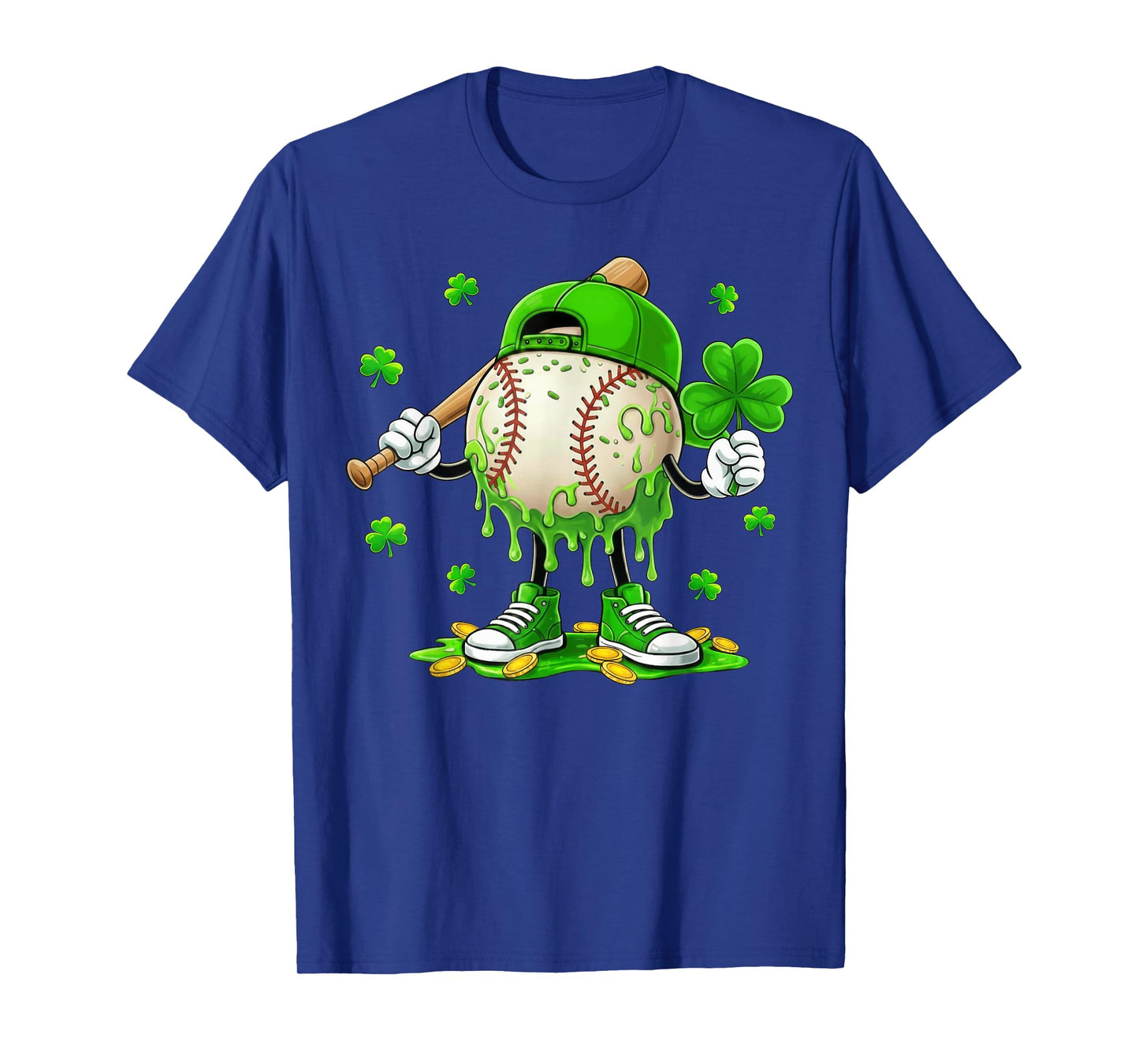 St Patricks Day Shirts Boys Men Kids Shamrock Baseball Irish T-Shirt