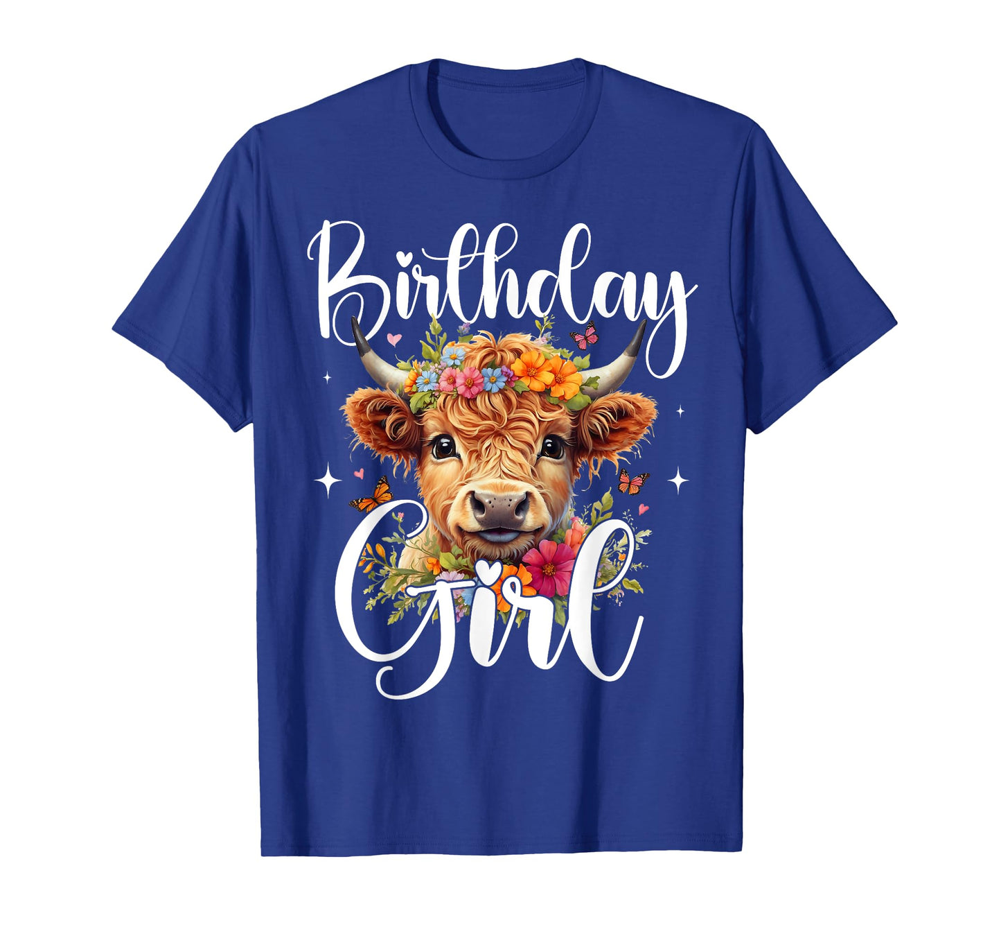 Cow Birthday Girl Mother Girl Mama Woman Family Matching T-Shirt