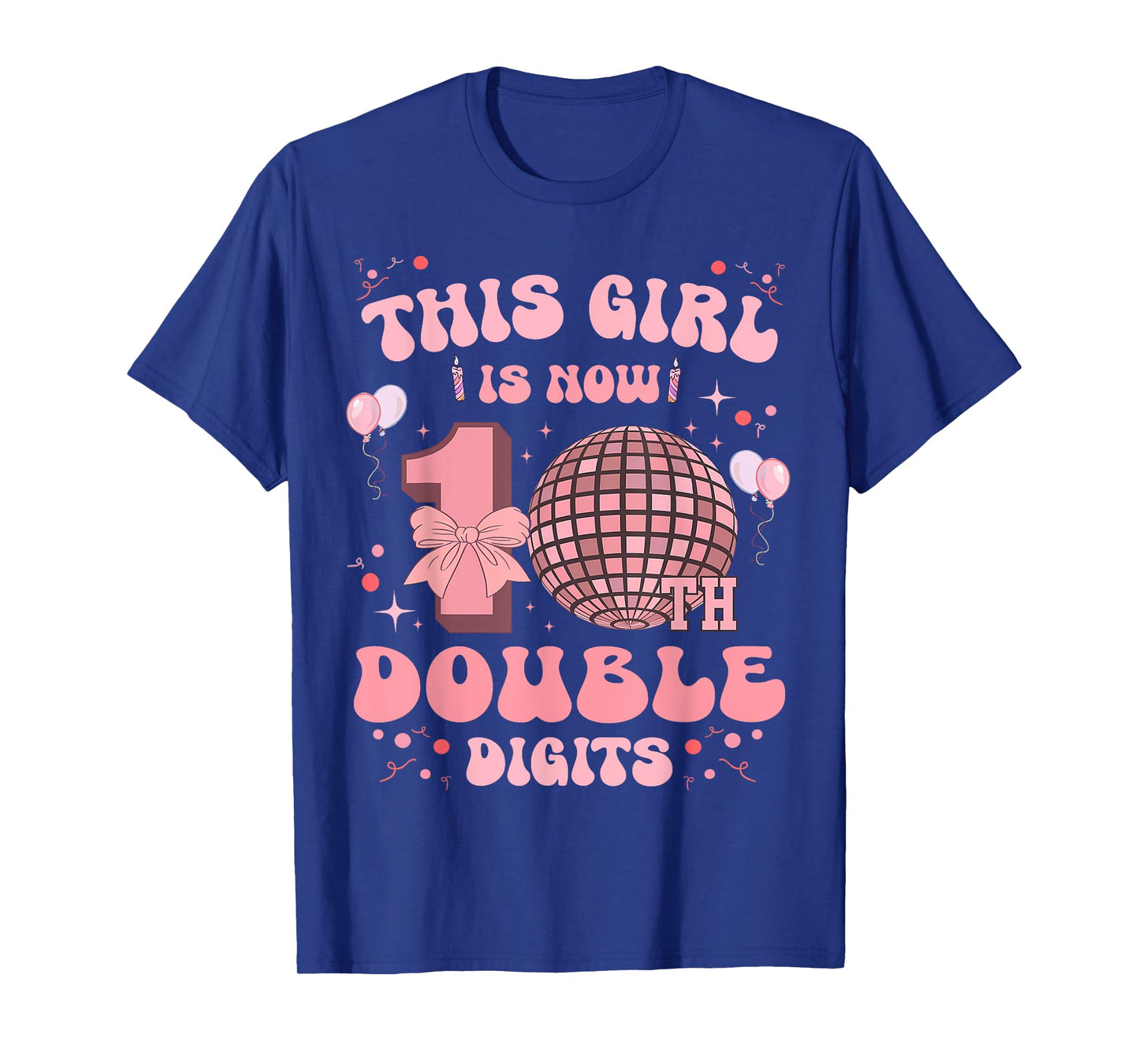 This Girl is Now 10 Double Digits 10th Birthday 10 Year Old T-Shirt