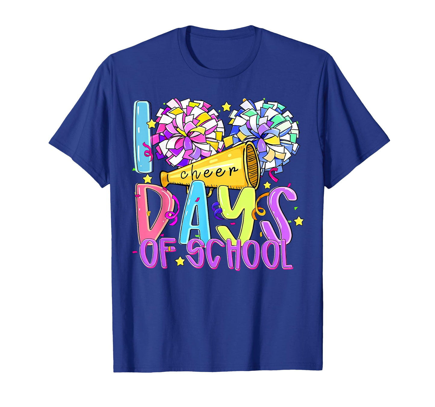 100 Days of School Cheer Teachers Kids 100th Day of School T-Shirt