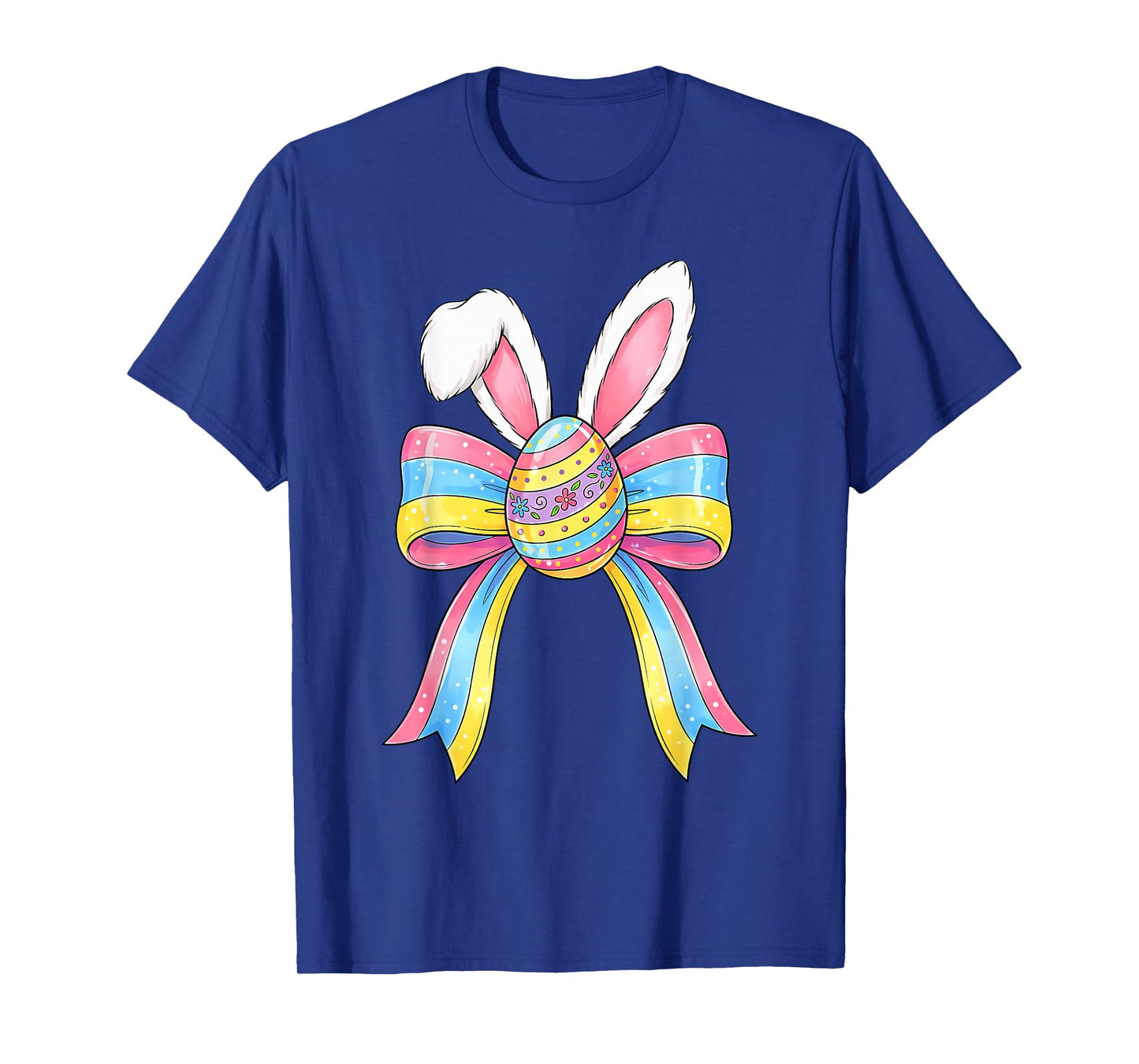 Girls Easter Cute Coquette Bow Egg Easter Kids Girls Women T-Shirt