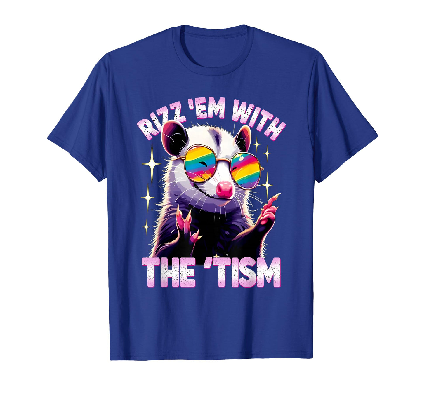 Autism Opossum Funny Rizz Em With The Tism Meme Autistic T-Shirt