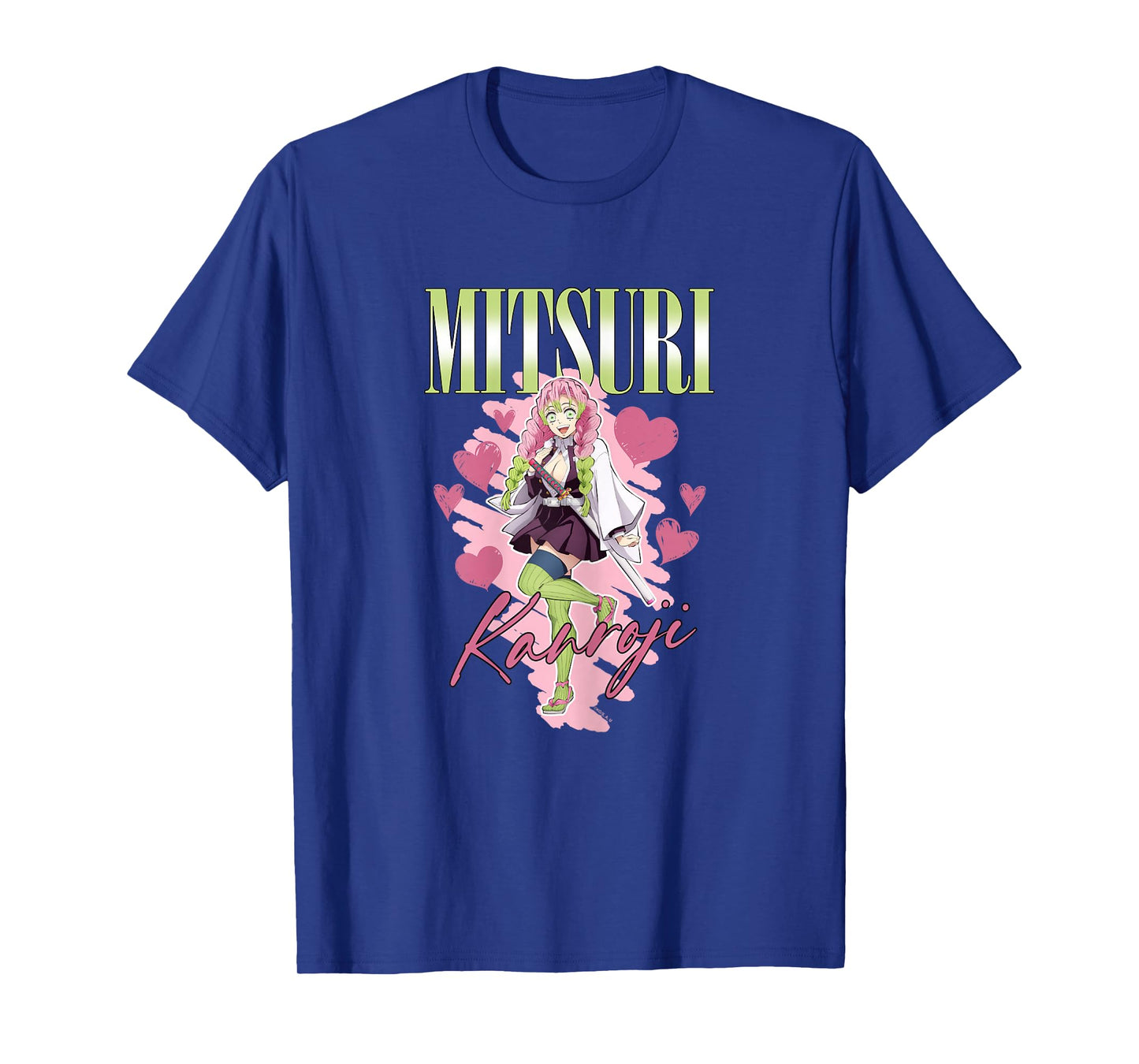 Demon Slayer: Kimetsu no Yaiba Mitsuri Kanroji Pink Green T-Shirt