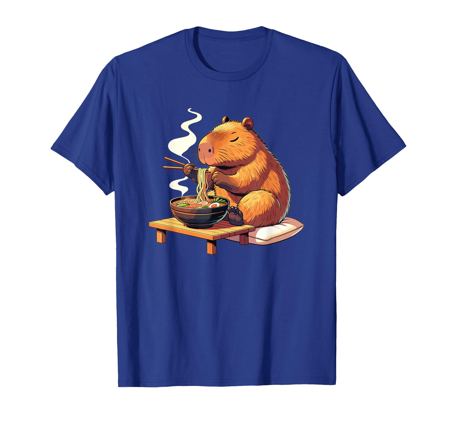 Sweet Capybara Eats Ramen Noodles Capybaras Ramen T-Shirt