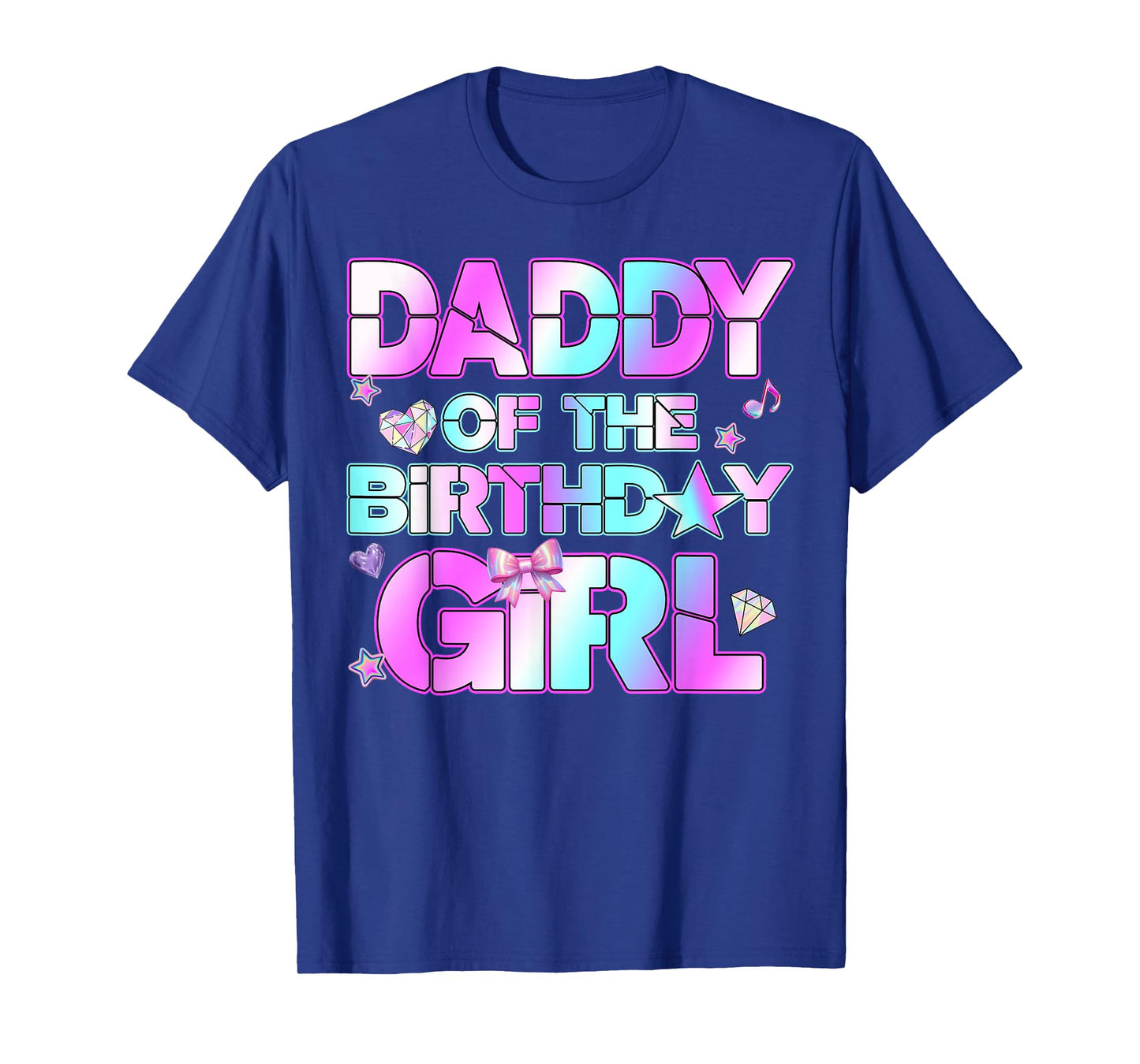 Daddy The Birthday Girl Kpop Family Birthday Party Girls T-Shirt