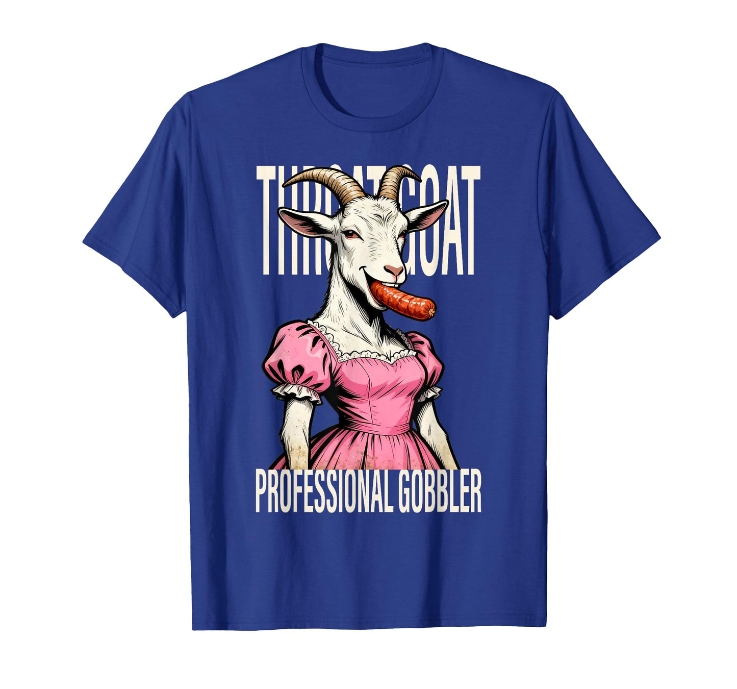 Throat Goat Funny Streetwear Adult Humor Bootleg Y2K Cool T-Shirt