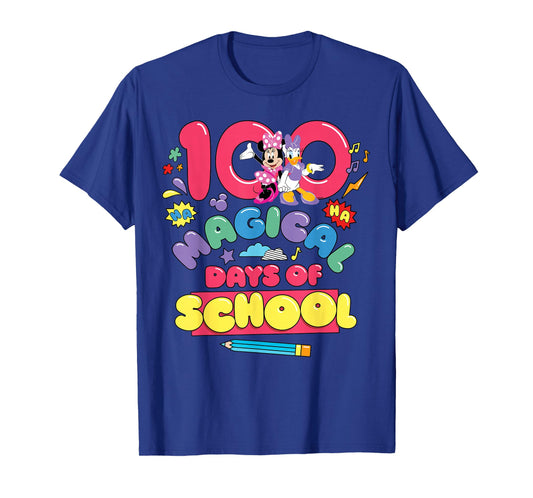 Disney Minnie & Daisy 100 Magical Days of School 100th Day T-Shirt