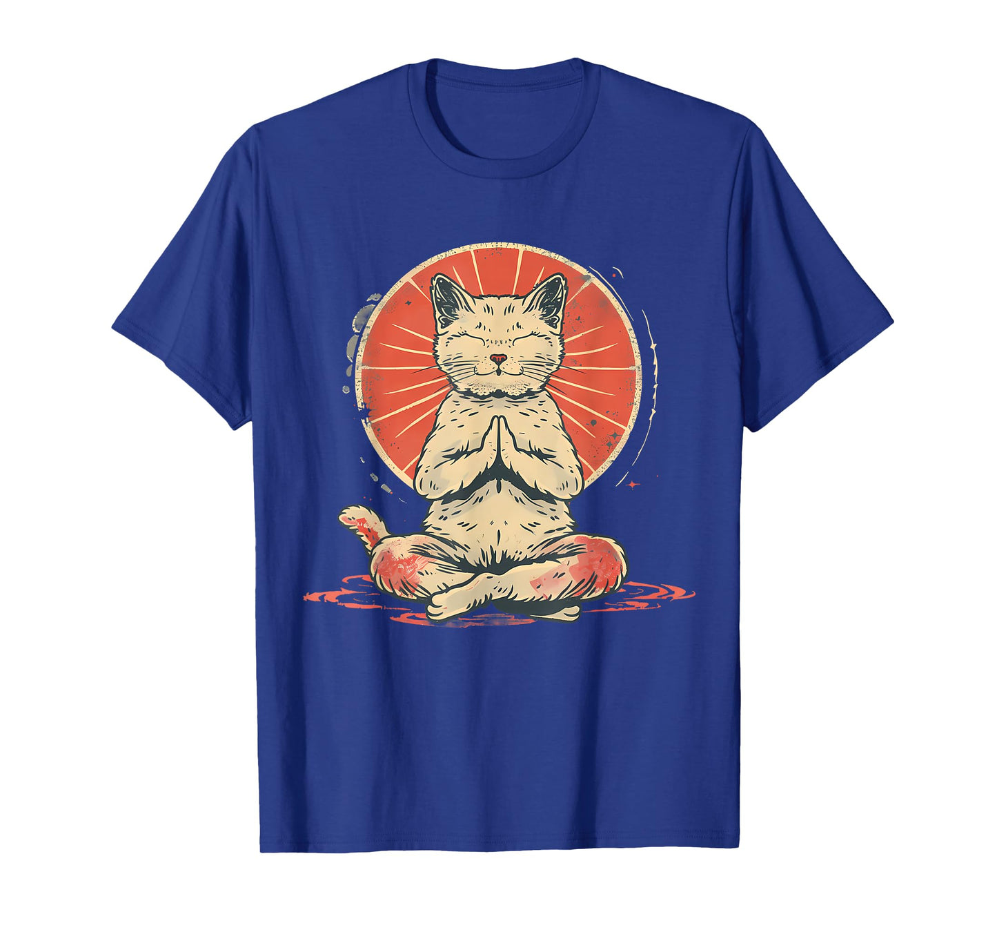 Cat Meditation Zen Buddha Spirituality Hindu Buddhist T-Shirt for Men Women Kids