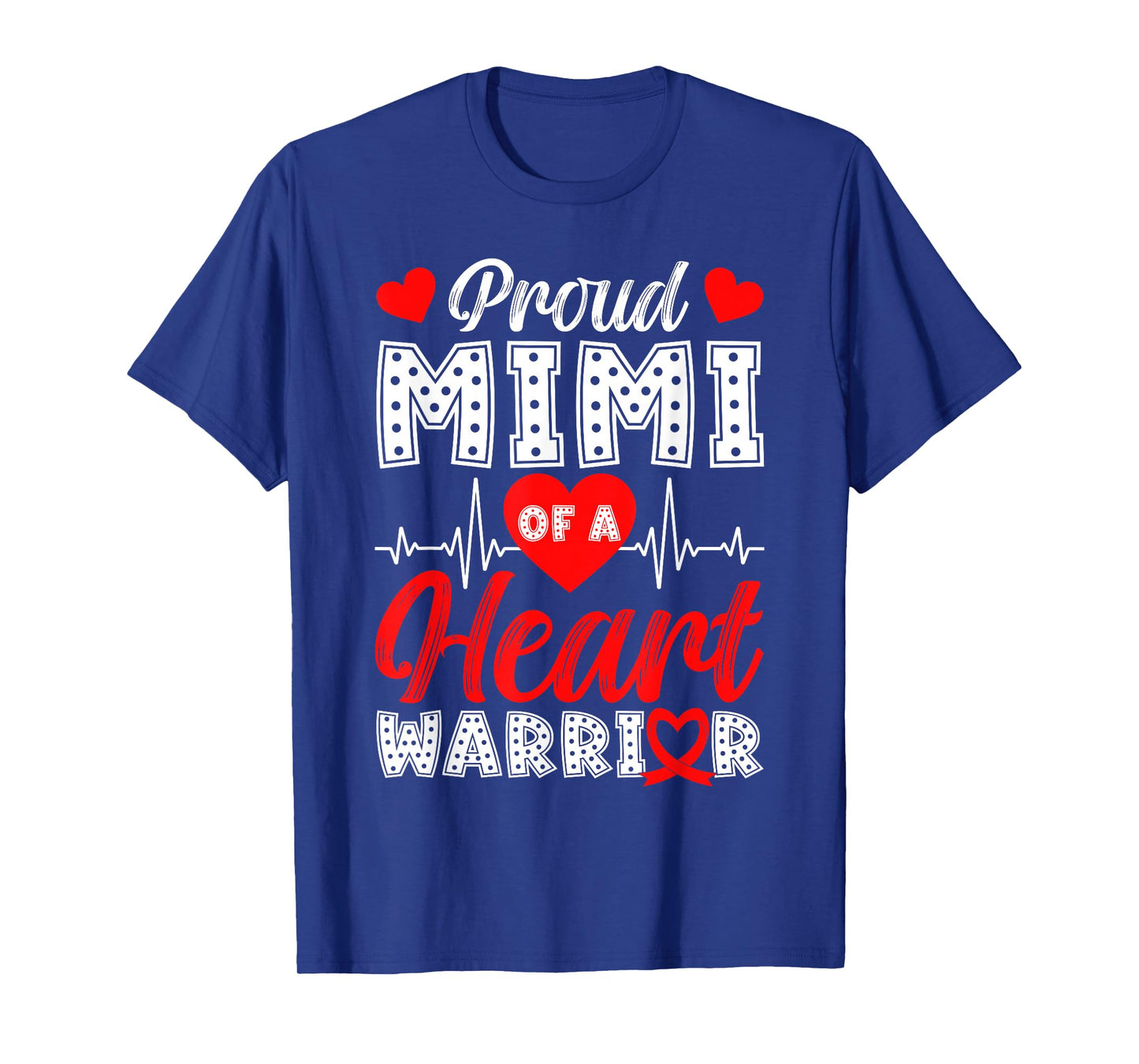 Proud Mimi of Heart Warrior Heart Disease Awareness T-Shirt
