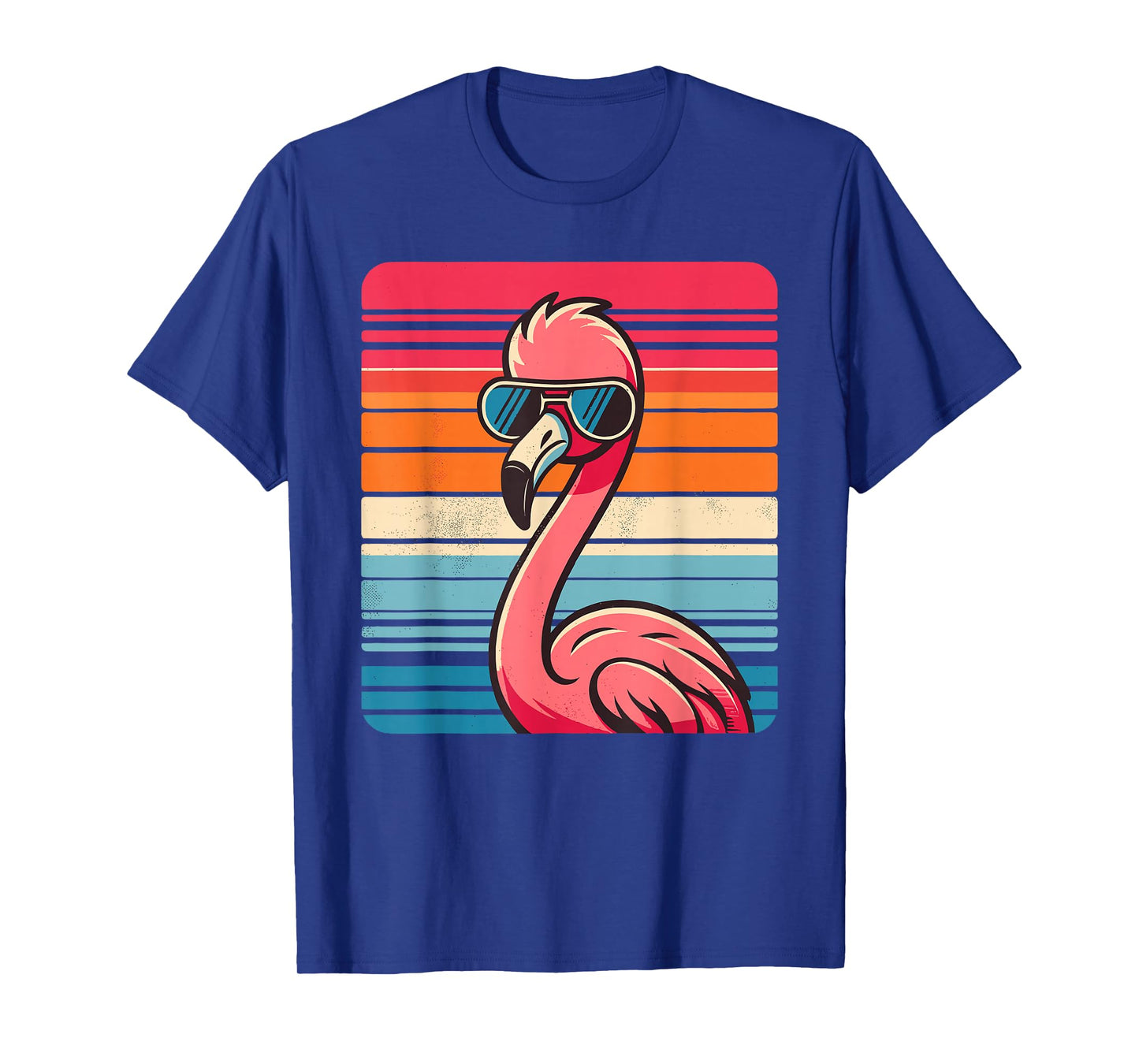Cool Retro Flamingo in Sunglasses 70s 80s 90s Funny Flamingo T-Shirt