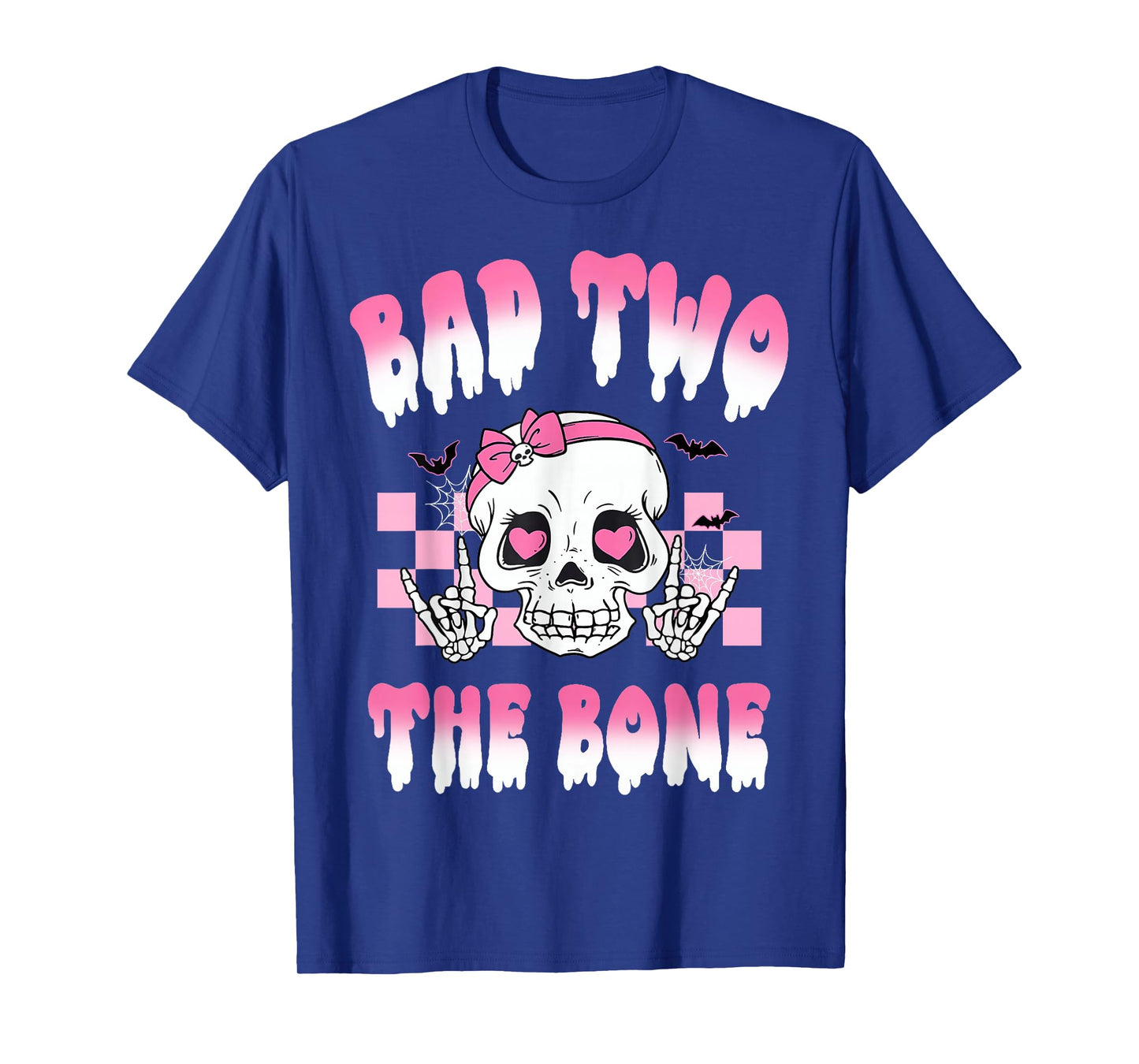 Bad Two The Bone Party Decorations 2 Years Old Birthday Kids T-Shirt