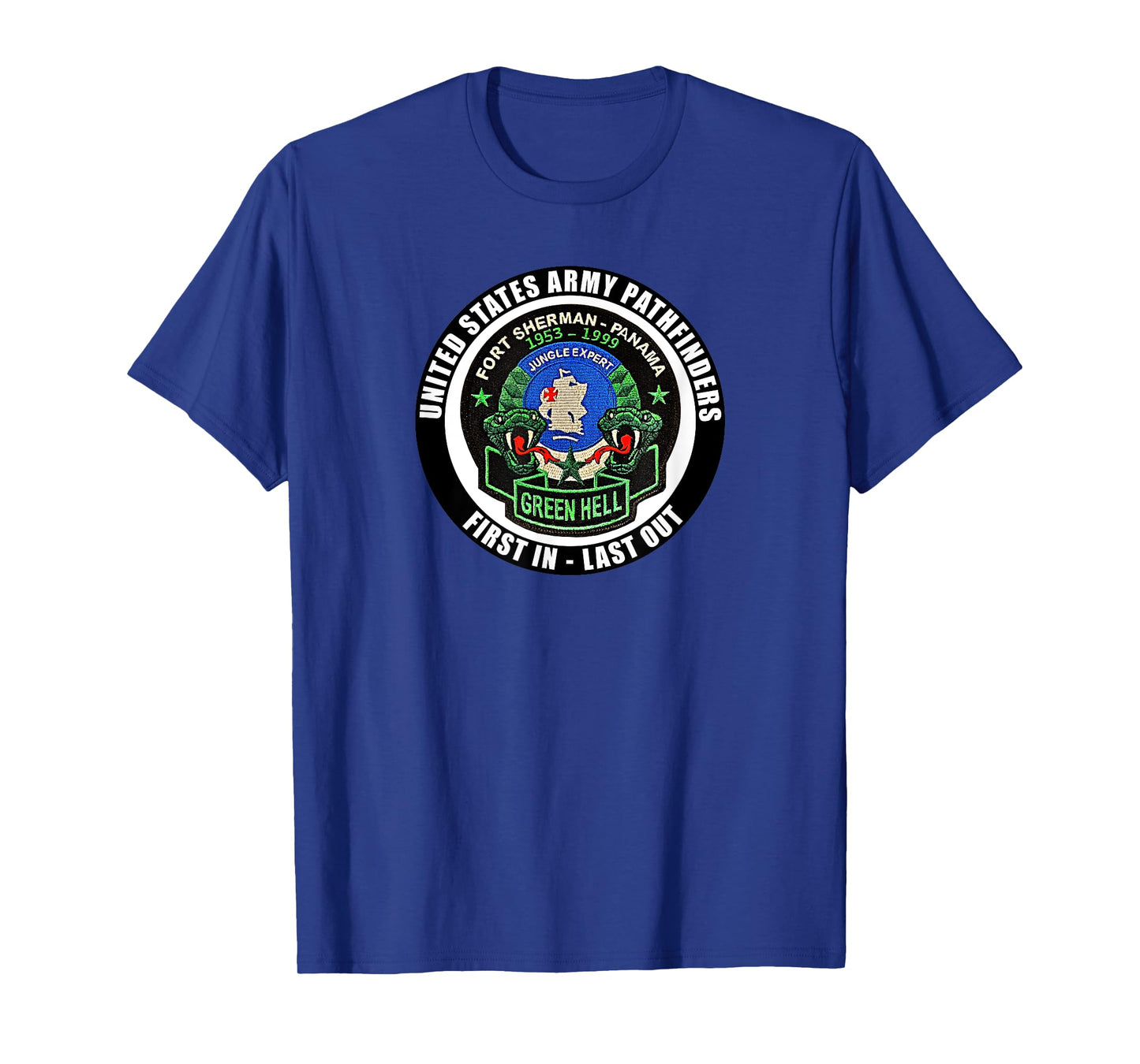 Fort Sherman Panama Jungle Warfare School Pathfinder Veteran T-Shirt