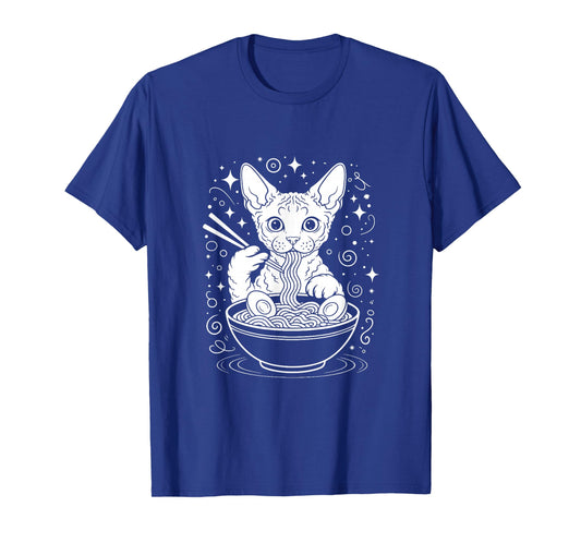 Devon Rex Ramen Japanese Noodles T-Shirt