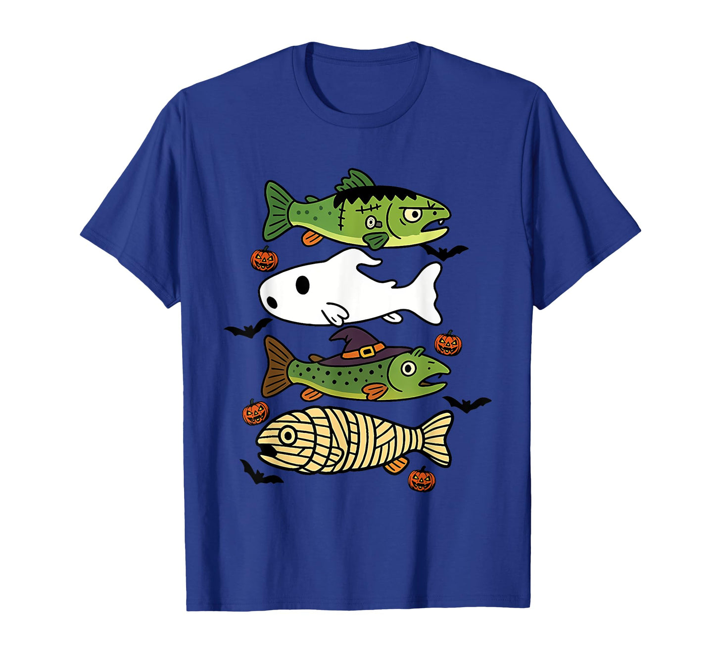 I'd Rather Be Fishing Funny Fishing Halloween Spooky Vibes T-Shirt