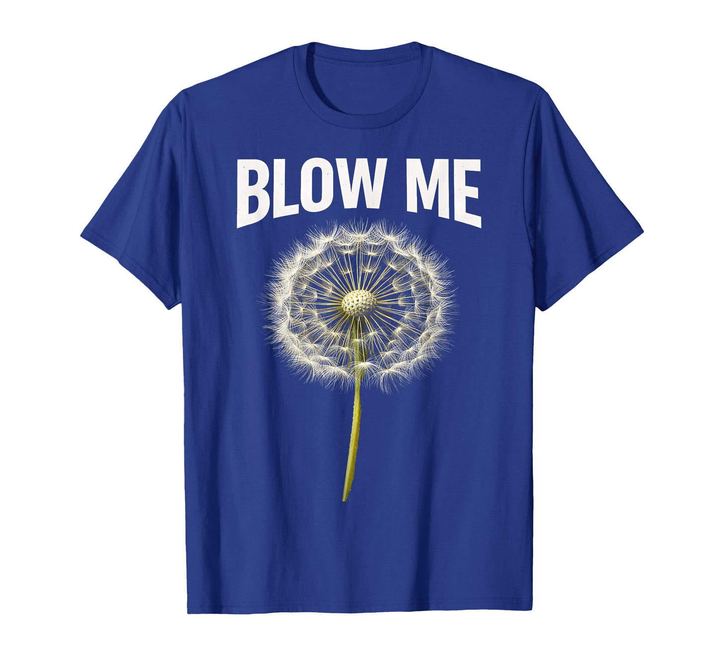 Funny Dandelion Flower Sarcastic Humor Quote Vintage Blow Me T-Shirt