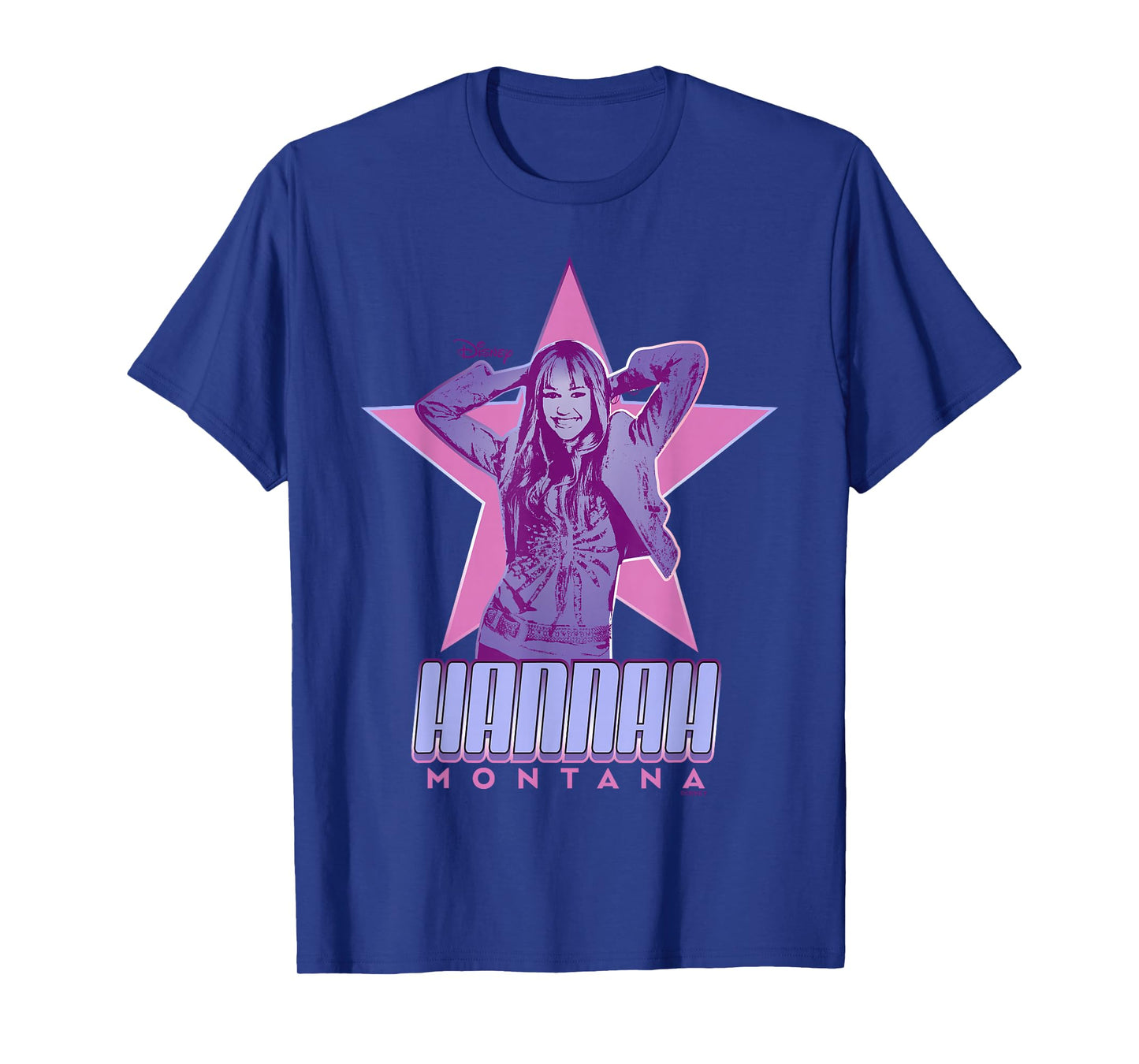 Disney Hannah Montana Star Purple Cute T-Shirt