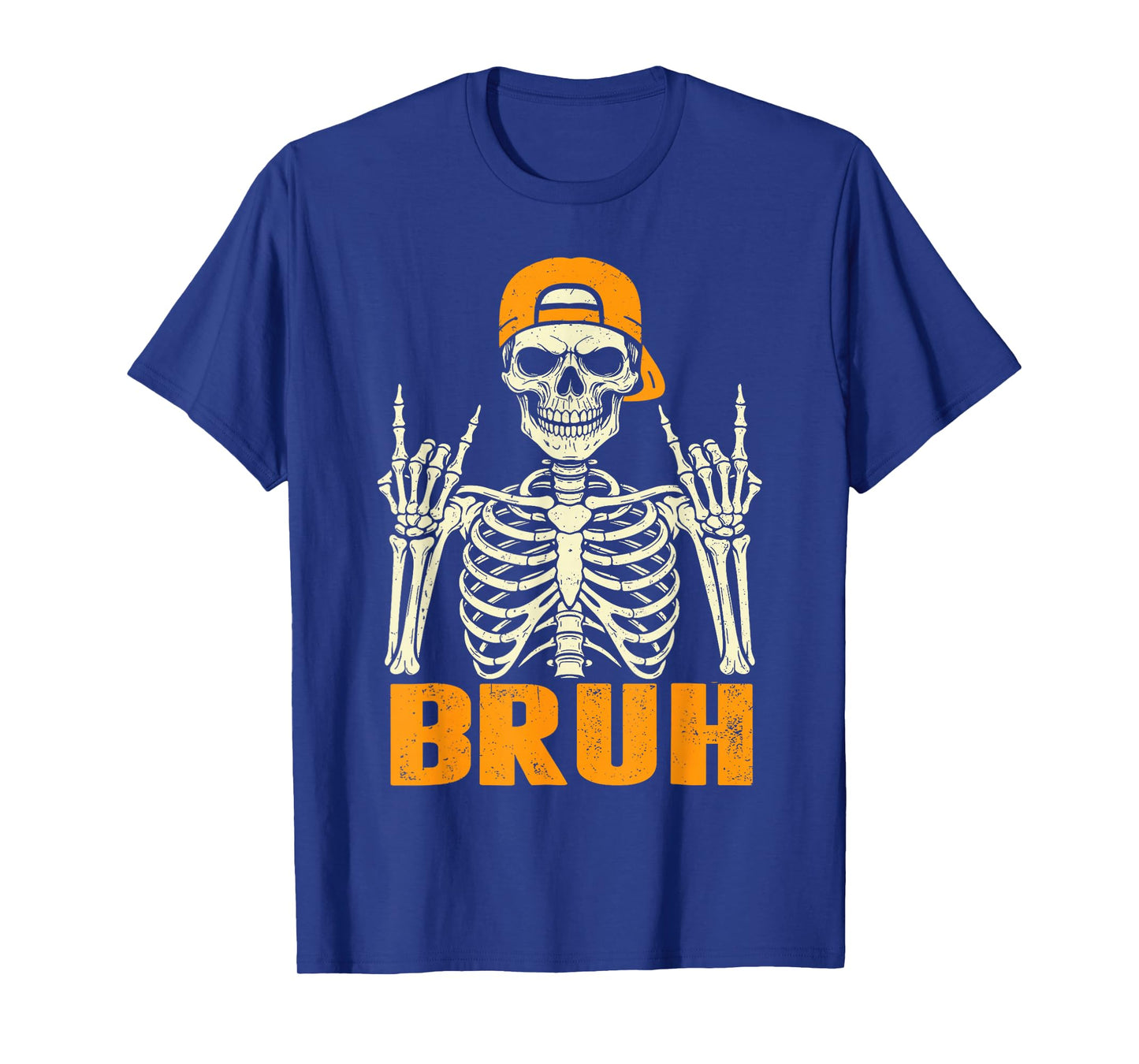 Cool Bruh Rocker Skeleton Halloween Punk Rock Men Boys Kids T-Shirt