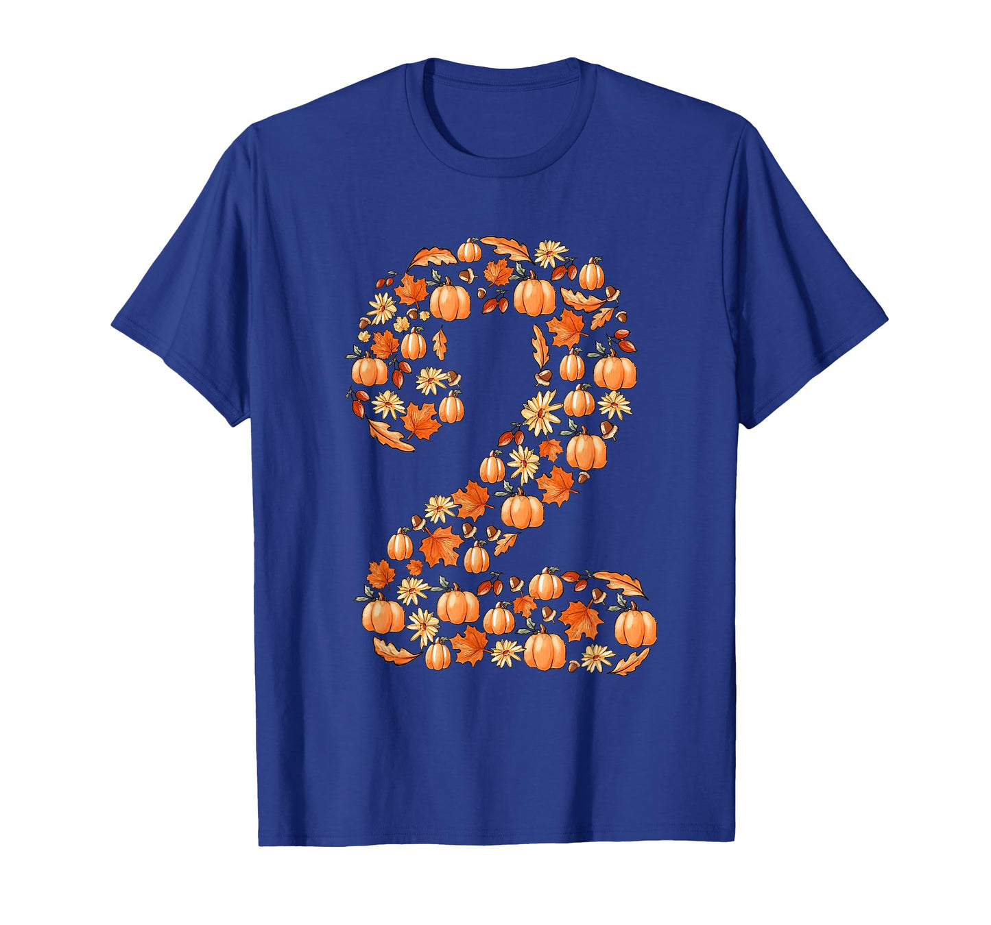 It's My 2nd Birthday Pumpkin Fall Leaves Autumn 2 Year Old T-Shirt