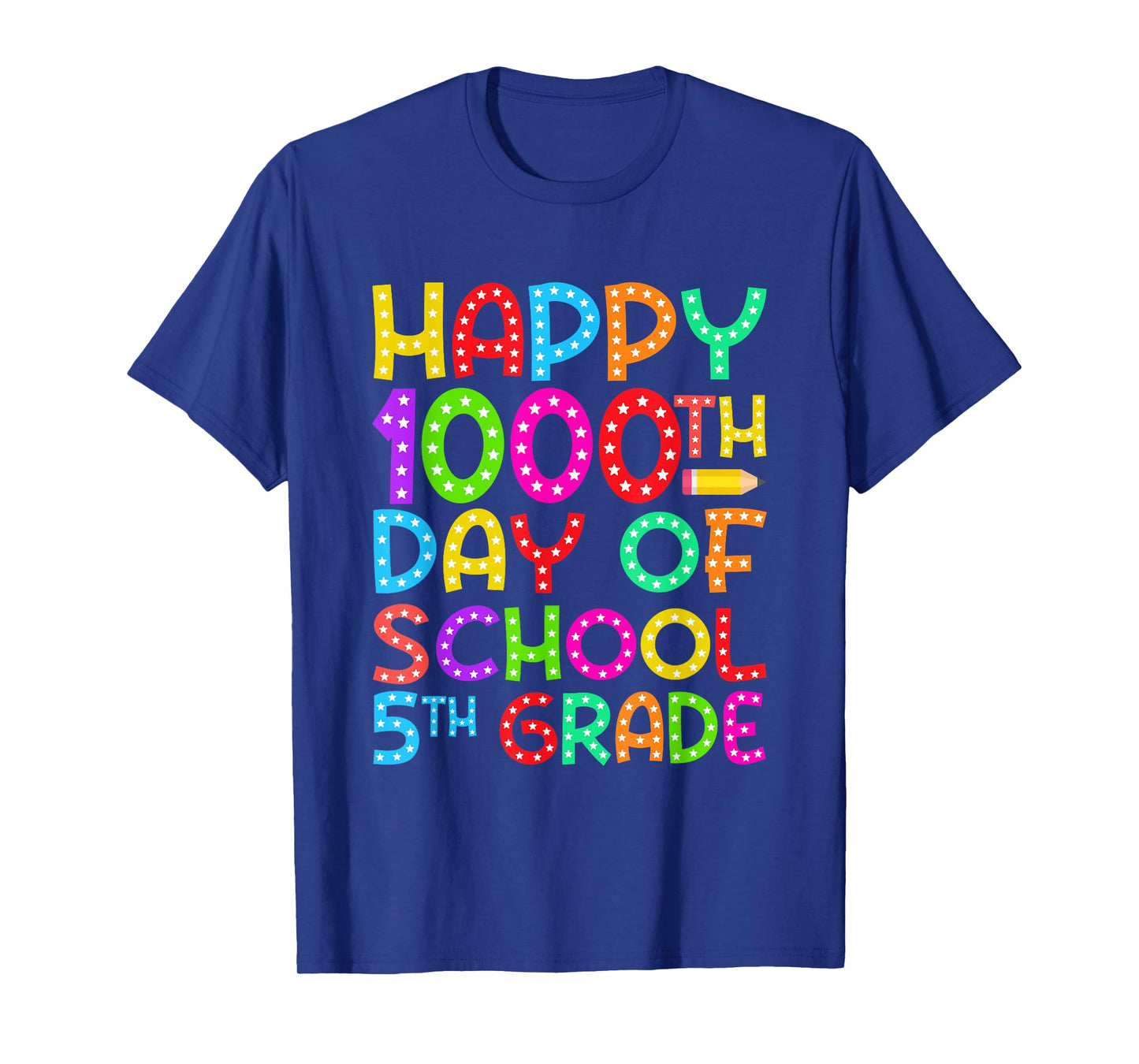 Happy 1000th Day of School 5th Grade 1000 Days of School T-Shirt