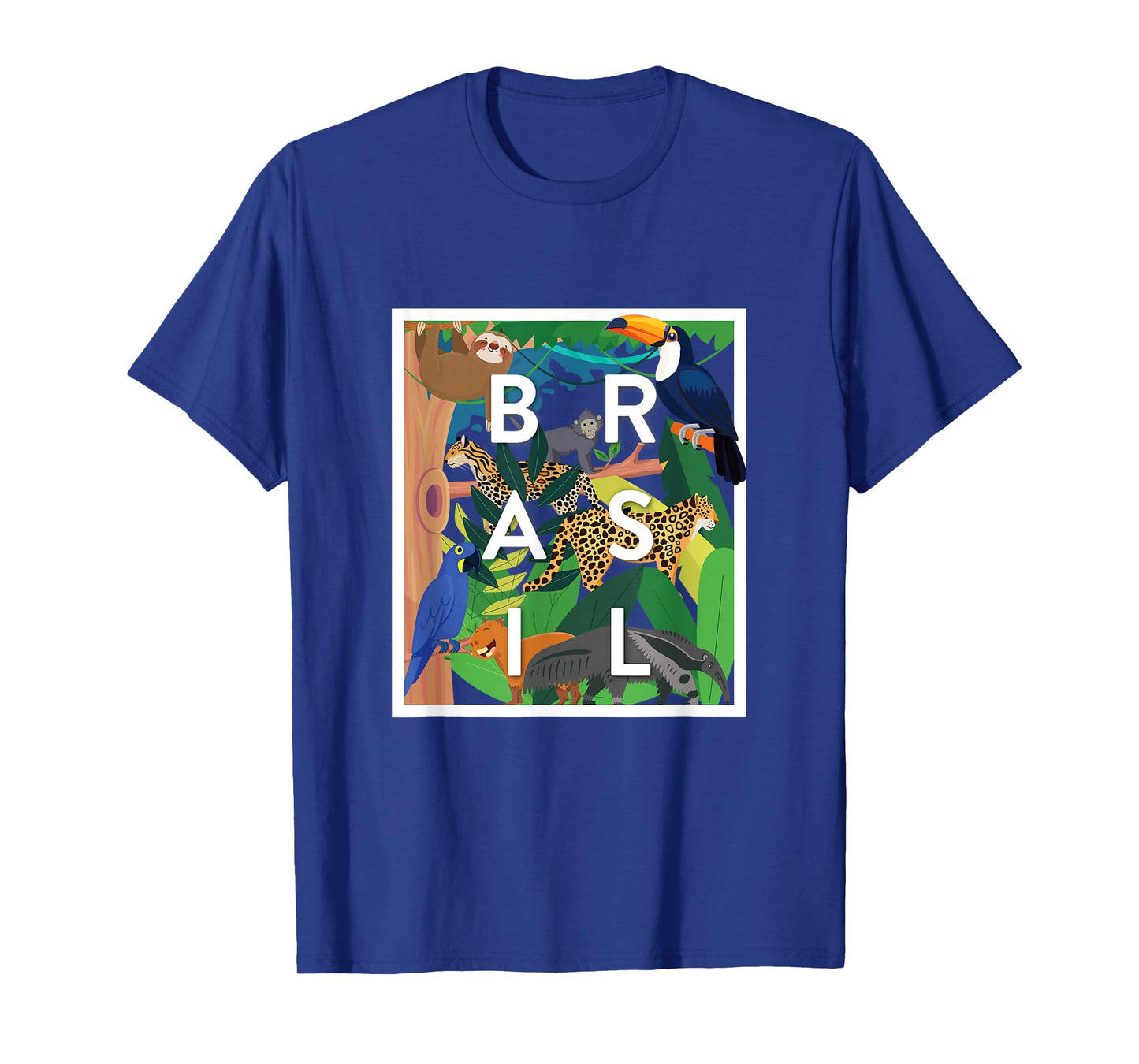 Brasil Jungle Animals Word Art - Brazil Souvenir T-Shirt