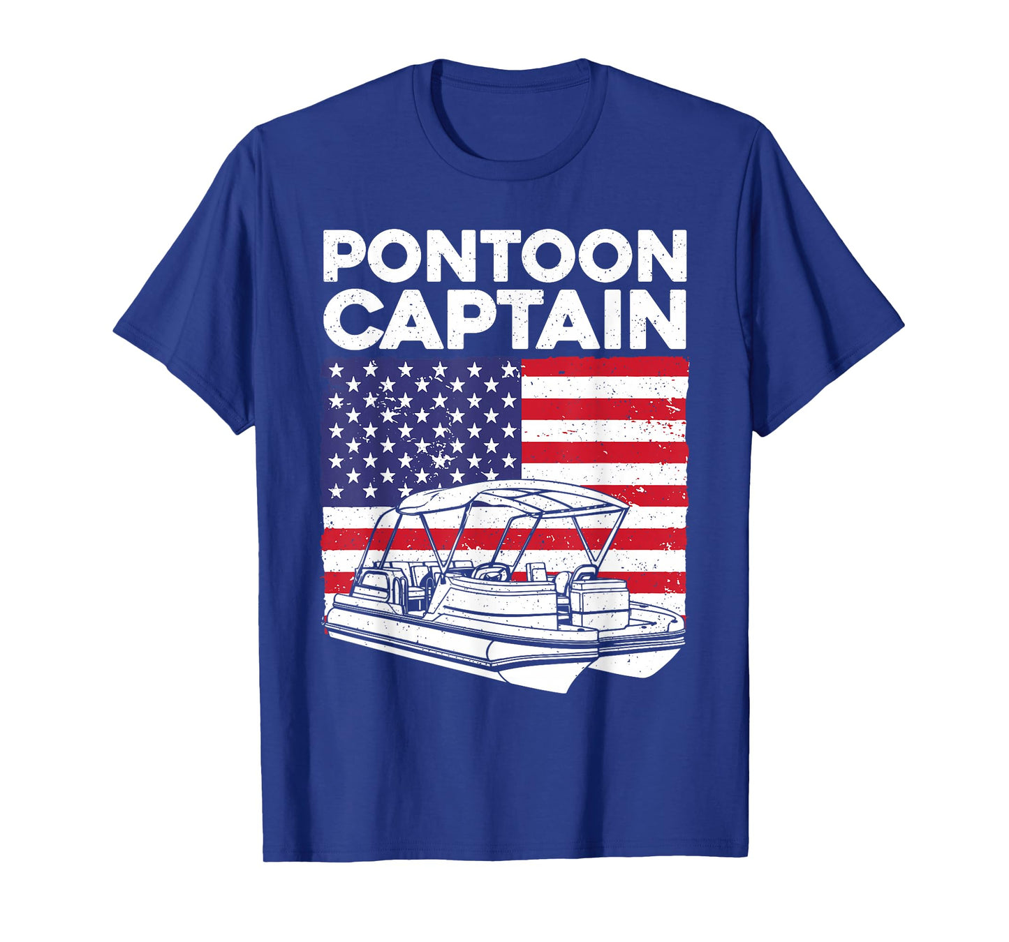 Funny Pontoon Captain Art for Men Women Pontoon Boat Owner T-Shirt