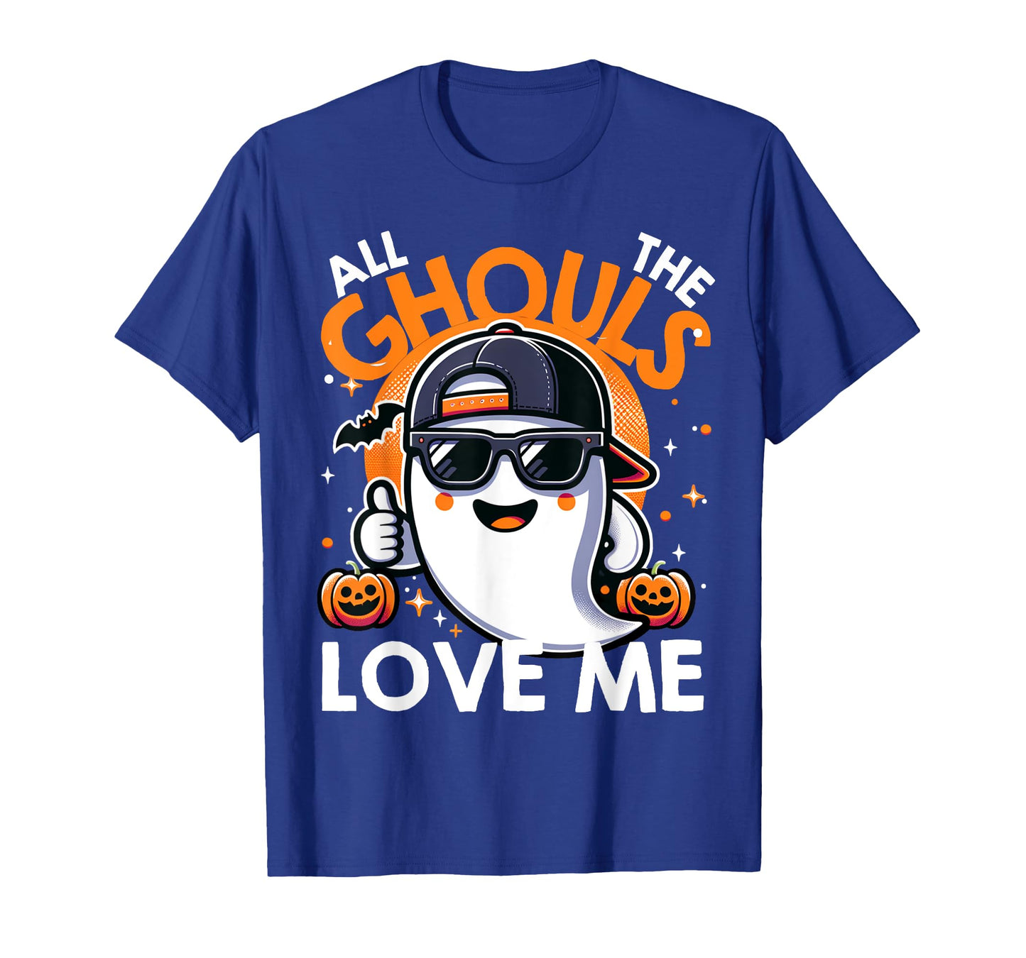 All The Ghouls Love Me Halloween Ghost Kids Boys Toddler T-Shirt