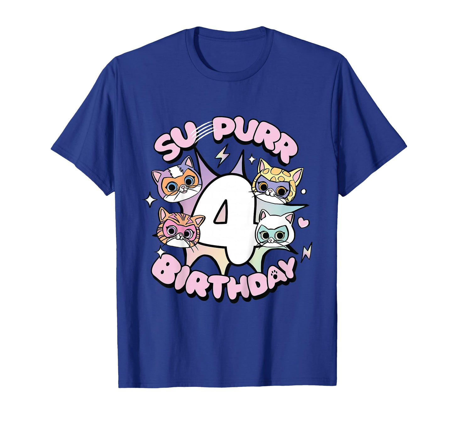 Disney Jr. SuperKitties Su-Purr 4th Fourth Birthday Gift T-Shirt