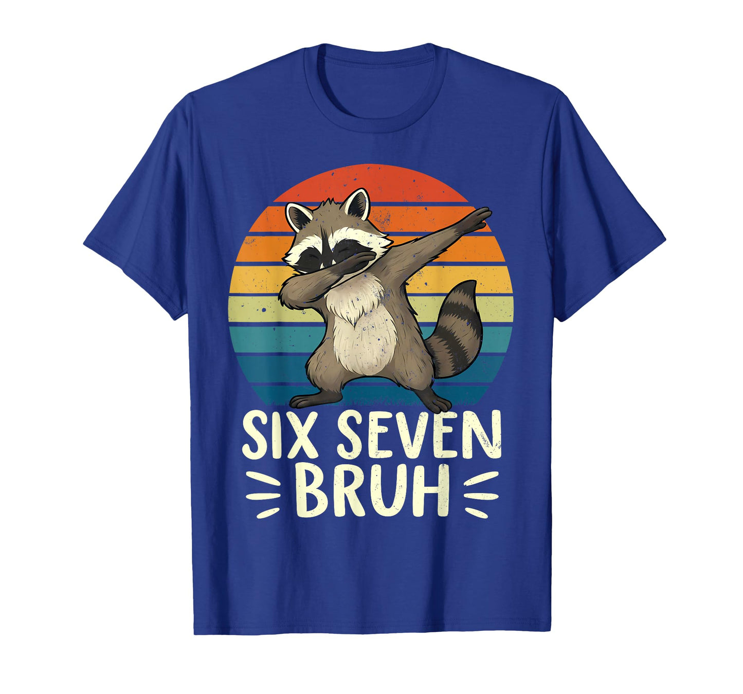 67 Meme Raccoon Funny Six Seven Bruh Raccoon for Kids Boys T-Shirt