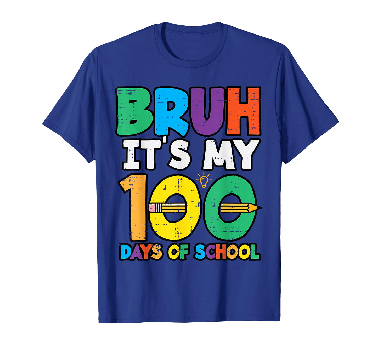 Bruh Its My 100 Days of School 100th Day Meme Girl Boys Kids T-Shirt